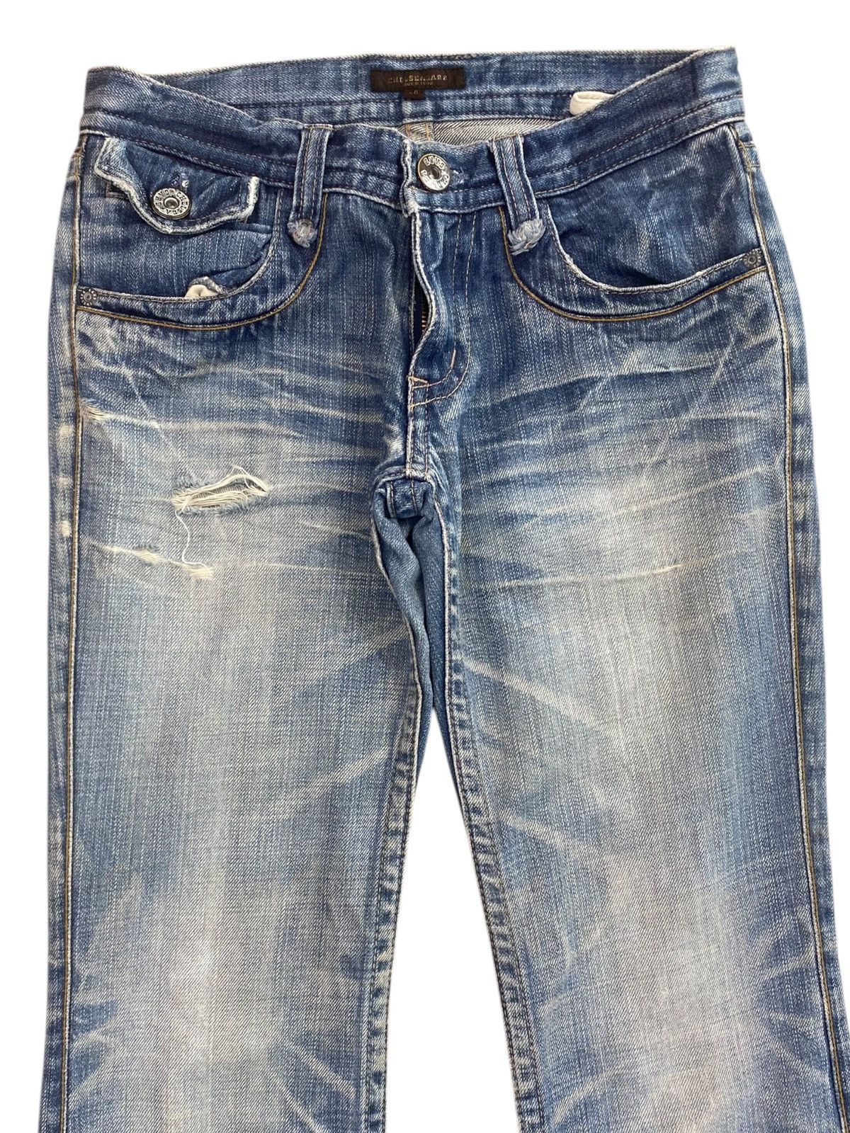 Japanese Brand Japanese Brand Grunde Faded Wash Style Flare Jeans Size US 27 - 2 Thumbnail