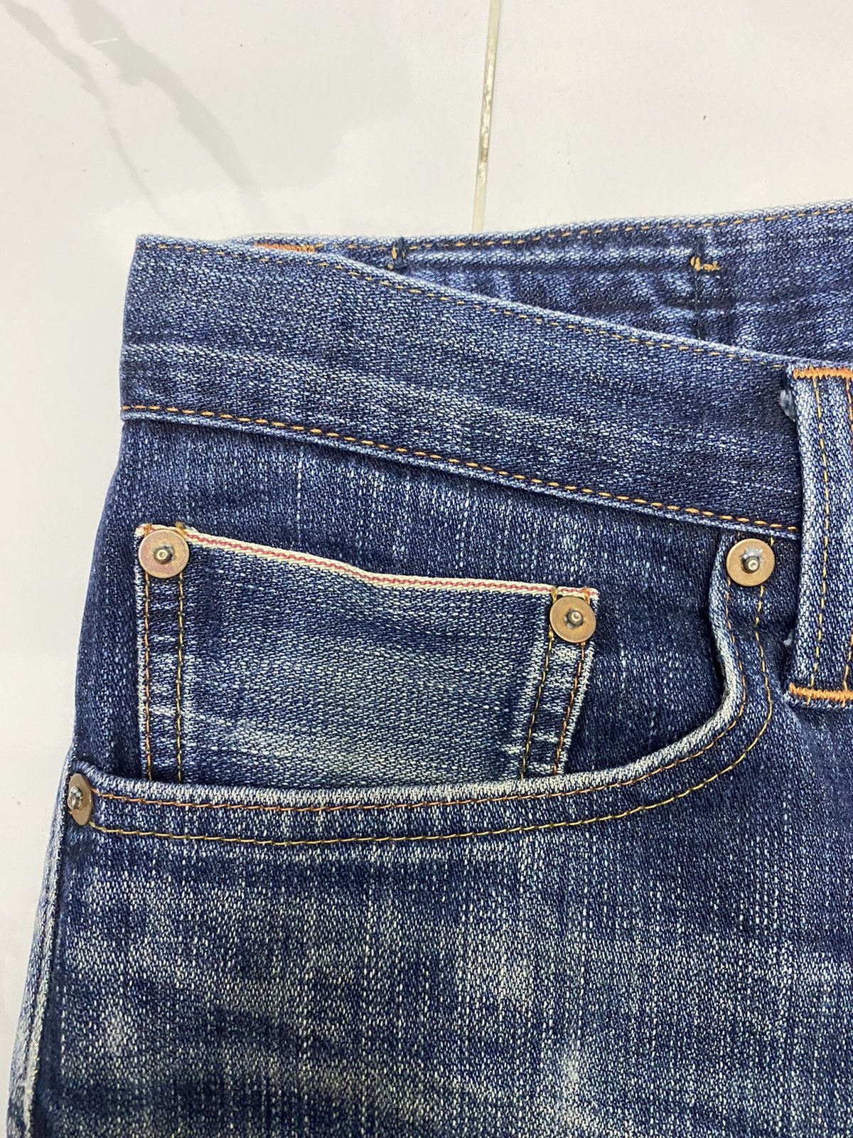 Hysteric Glamour × Japanese Brand SELVEDGE DENIM BACK NUMBER BRAND HYSTERIC GLAMOUR STYLE Size US 33 - 7 Thumbnail