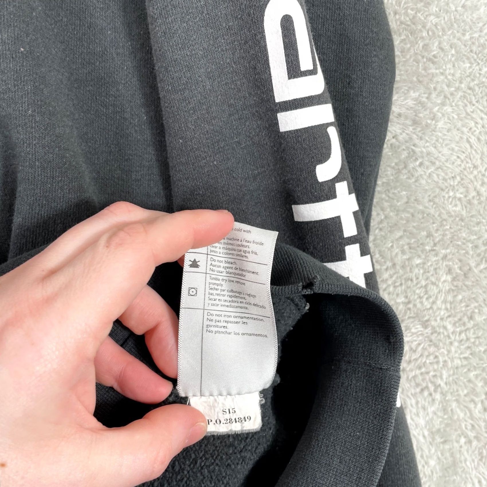 Carhartt Carhartt Hoodie Mens Small Black R&D Pipeline Construction Sleeve Logo Workwear Size US S / EU 44-46 / 1 - 7 Thumbnail
