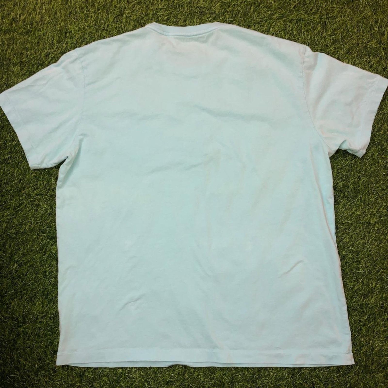 Polo Ralph Lauren Men’s Light Blue/Pink Polo Ralph Lauren Embroidered Tee Size US L / EU 52-54 / 3 - 2 Thumbnail