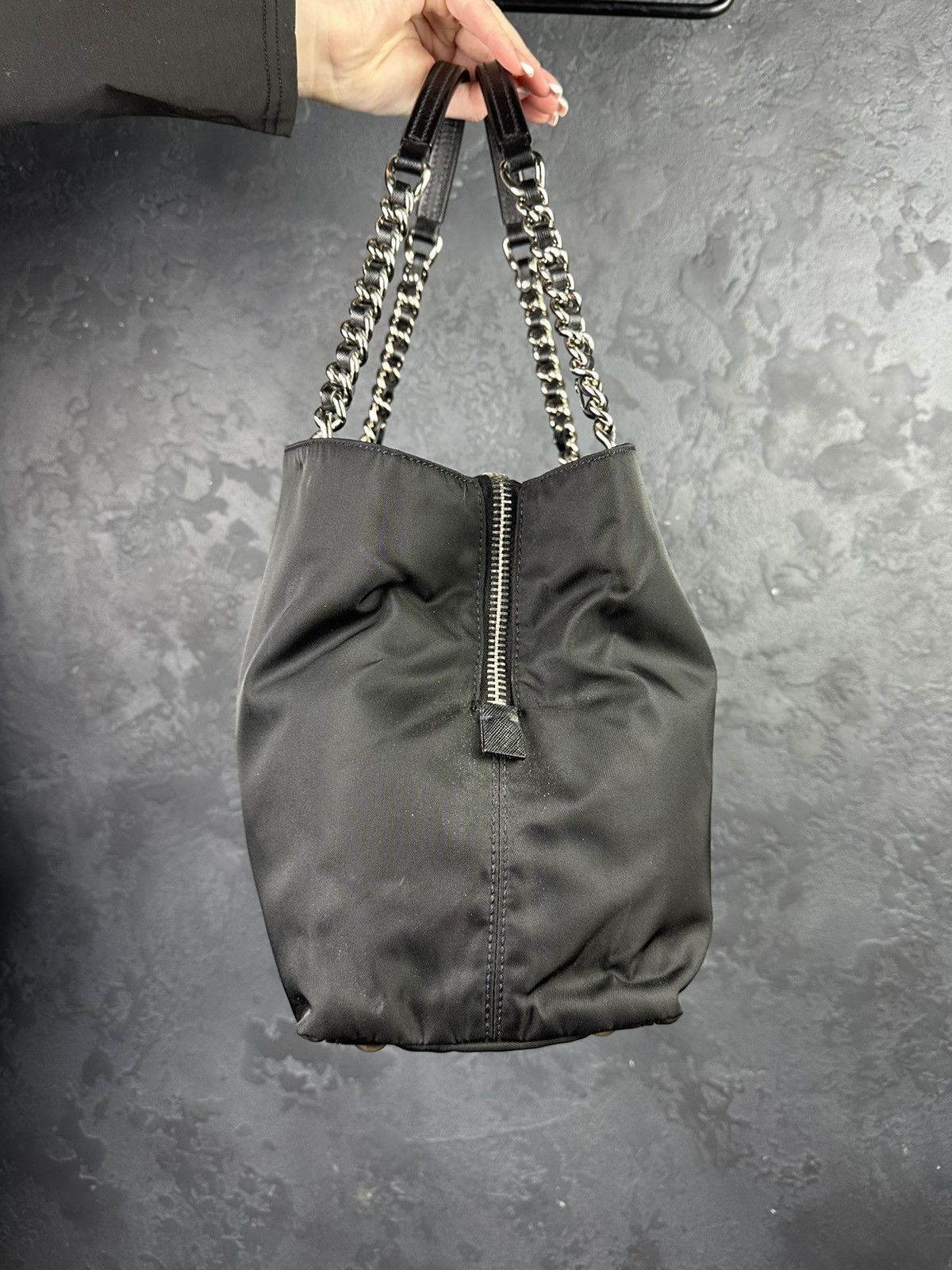 Prada Vintage 90s PRADA Tessuto Nylon Shoulder Bag Rare Size ONE SIZE - 5 Thumbnail