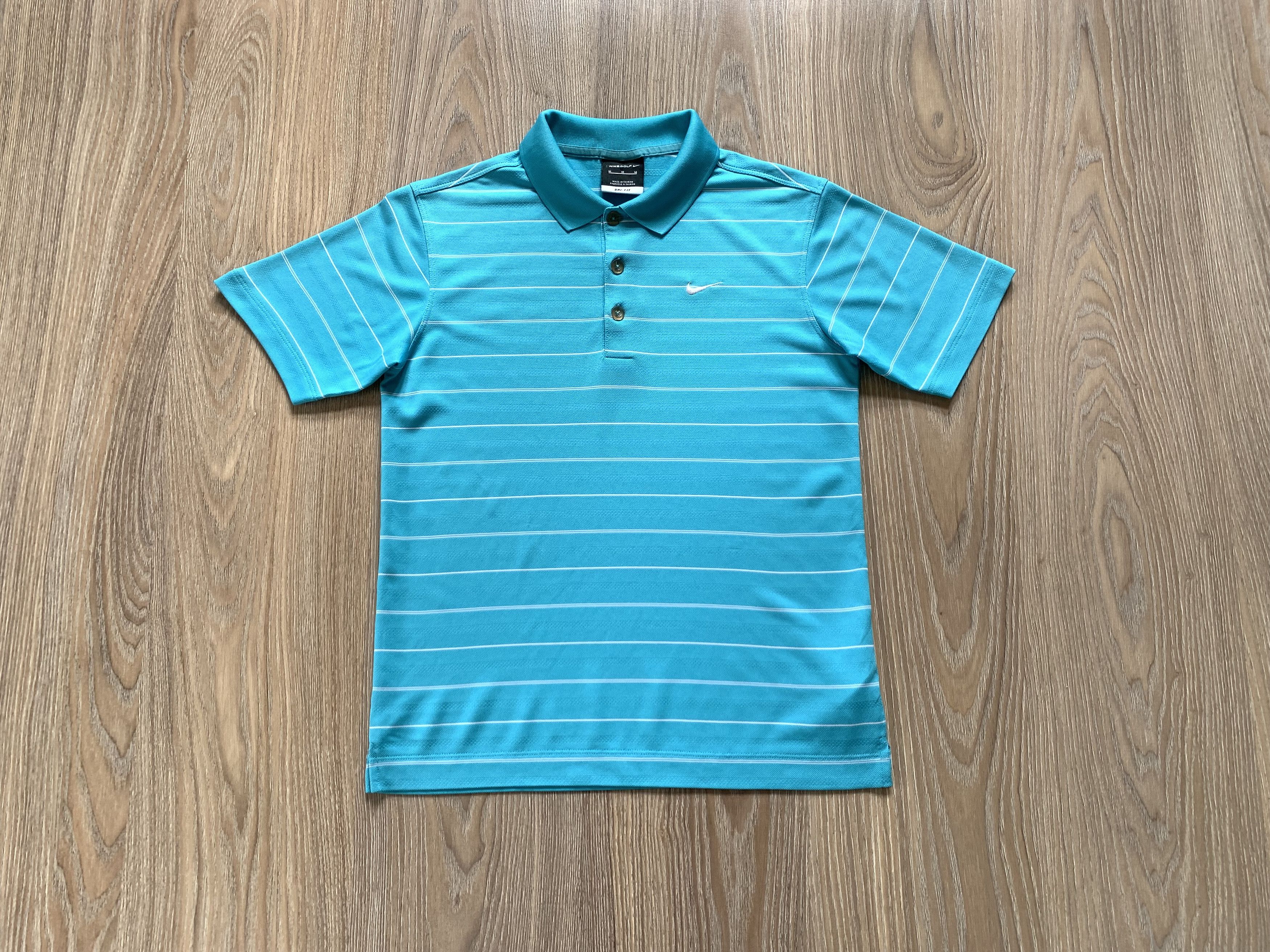 Nike Nike Golf Light Blue Striрe Polo Size US M / EU 48-50 / 2 - 1 Thumbnail