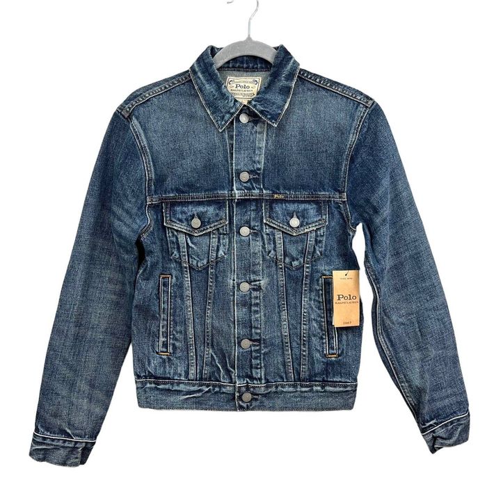 Ralph Lauren Polo Ralph Lauren 1967 Denim Trucker Jacket Buttoned Front ...