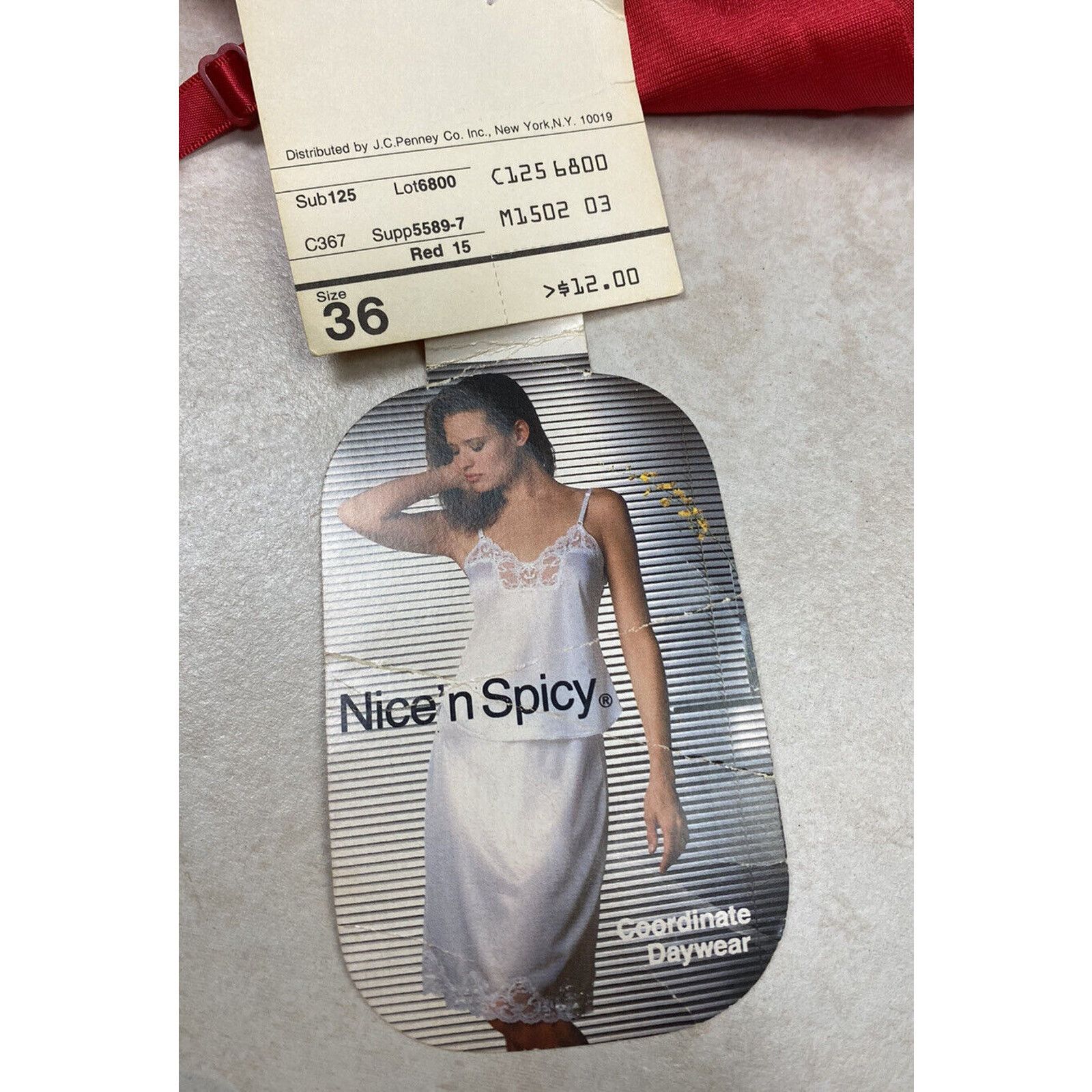 Other VTG NWT JCPenney Wireless Red Lace Satin Tank Top USA Size ONE SIZE - 7 Thumbnail