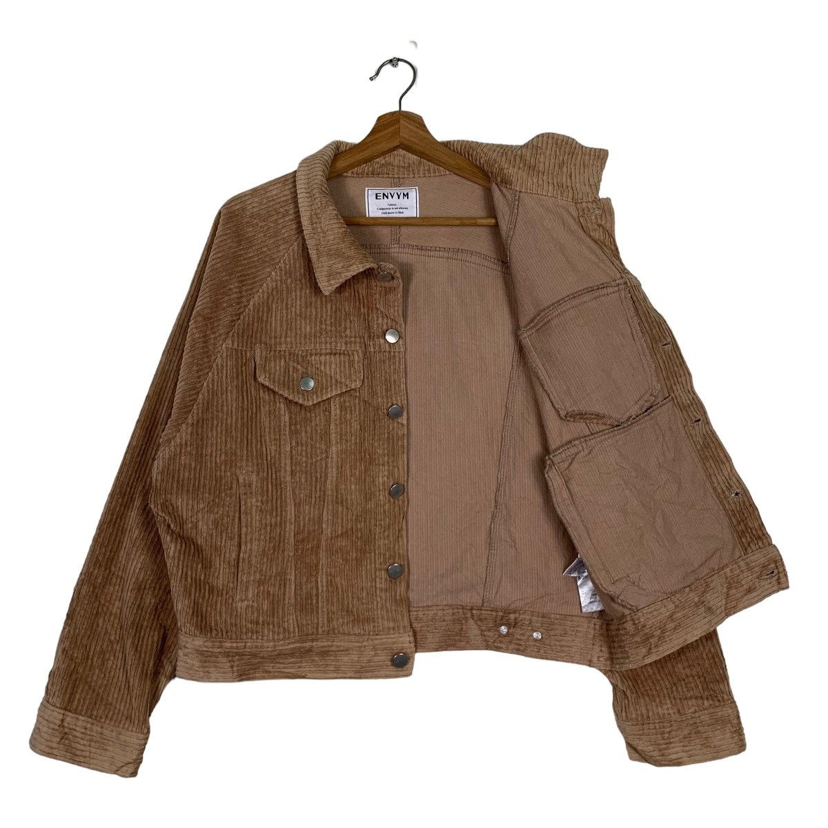 Japanese Brand ENVYM Corduroy Crop Jacket #0102-C6 Size US M / EU 48-50 / 2 - 10 Thumbnail