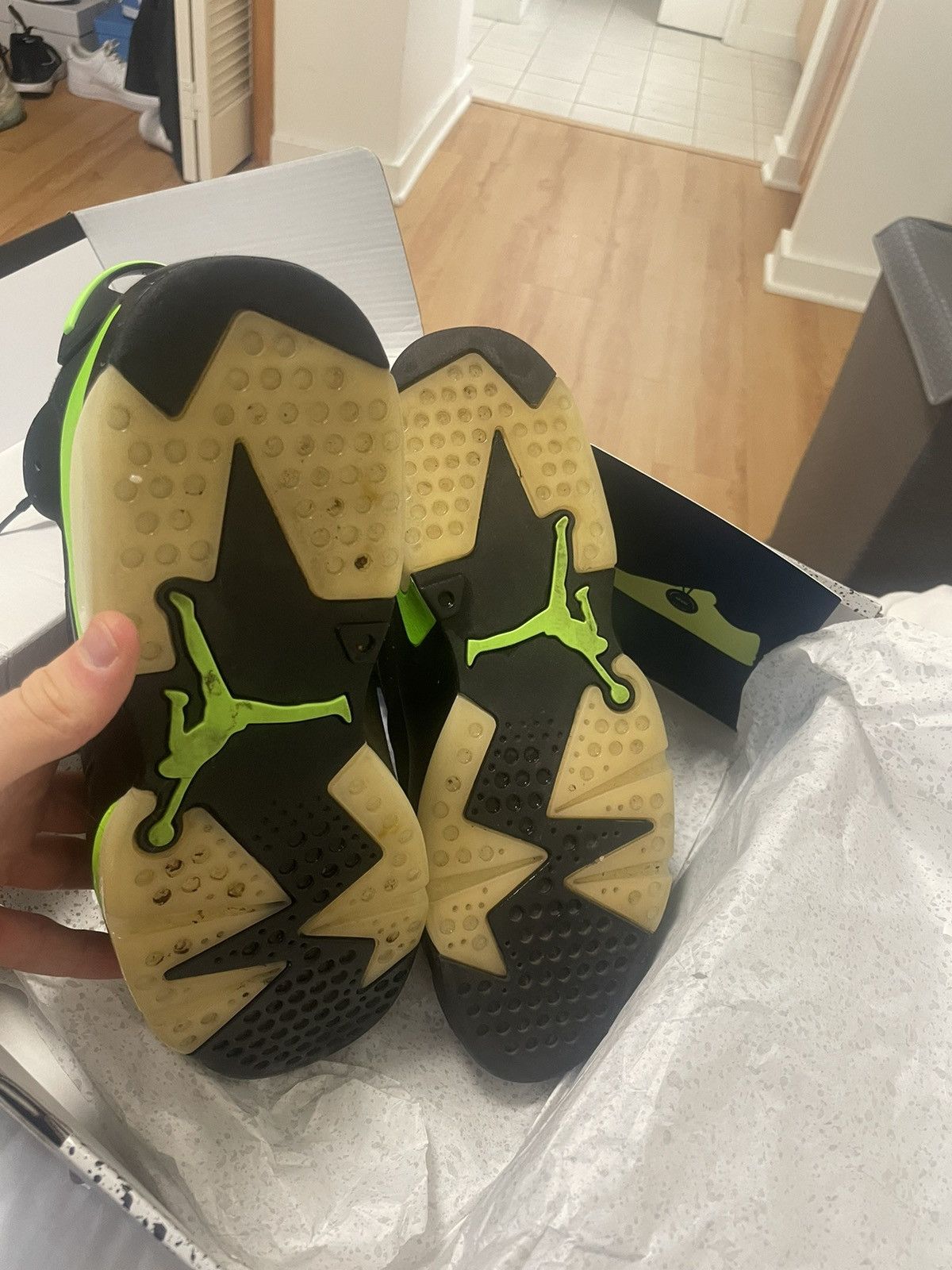 Jordan Brand Jordan 6 Retro ‘Electric Green’ Size US 12 / EU 45 - 10 Thumbnail