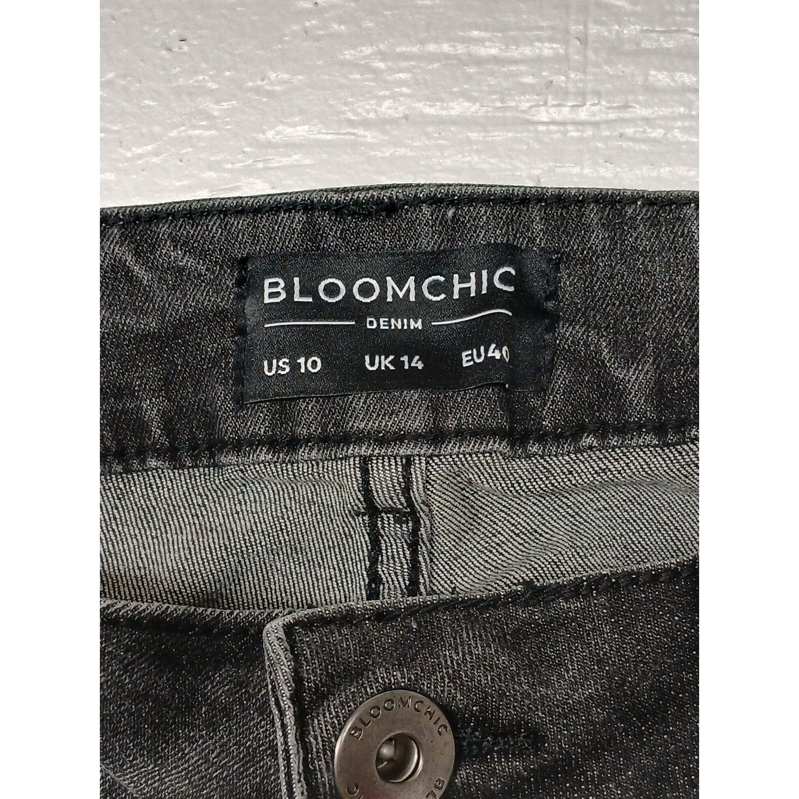 Other Bloomchic Denim Black (10) Comfort Straight Fit Jeans Size 32" / US 10 / IT 46 - 7 Thumbnail
