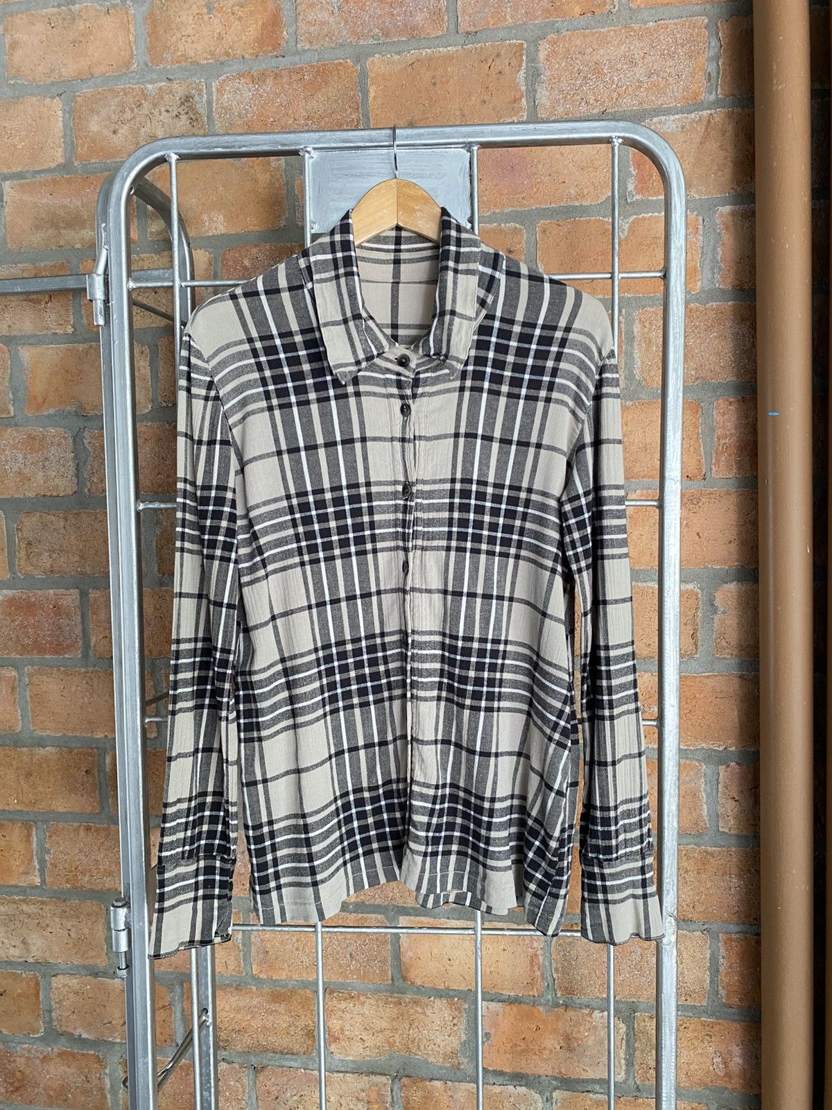 Tsumori Chisato TSUMORI CHISATO pleated plaid shirt Size ONE SIZE - 7 Thumbnail