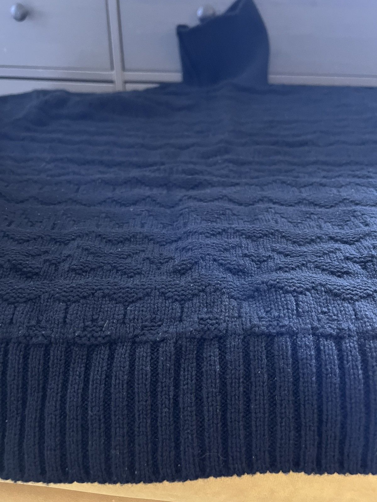 Fair isle turtle-neck sweater/jumper, IT50 or M/L, Japan