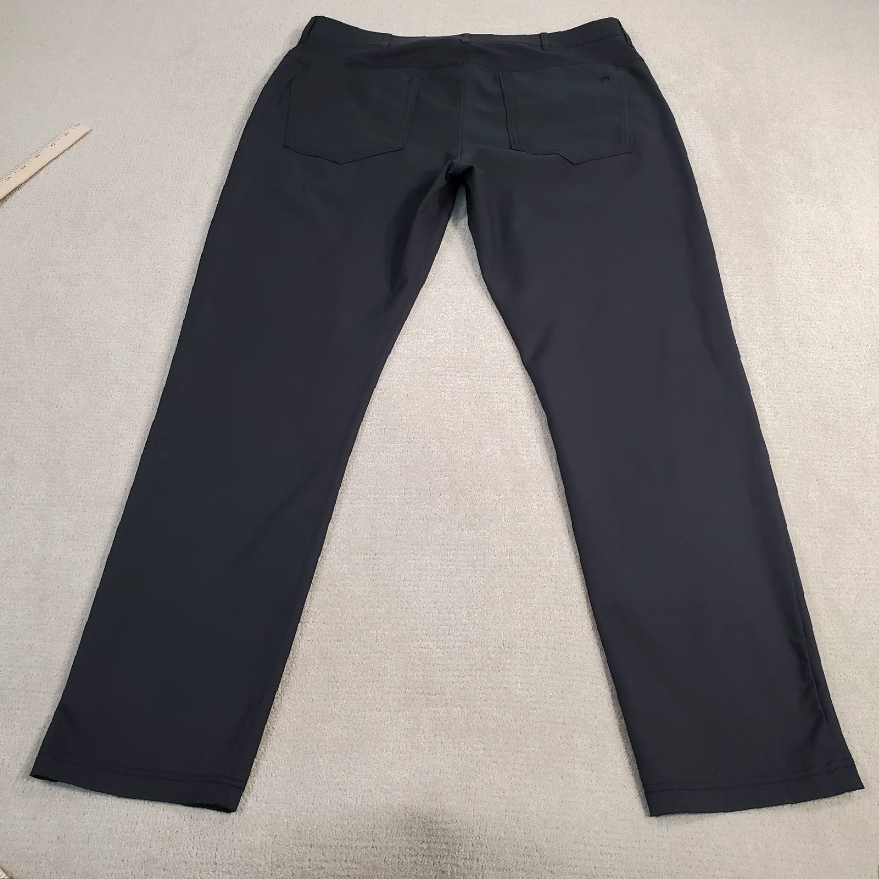 Vintage Public Rec Pants Mens 36x32 Black Straight Performance Lightweight Stretch Tech Chino Pockets Regular Inseam 32 Mens Size US 36 / EU 52 - 7 Thumbnail