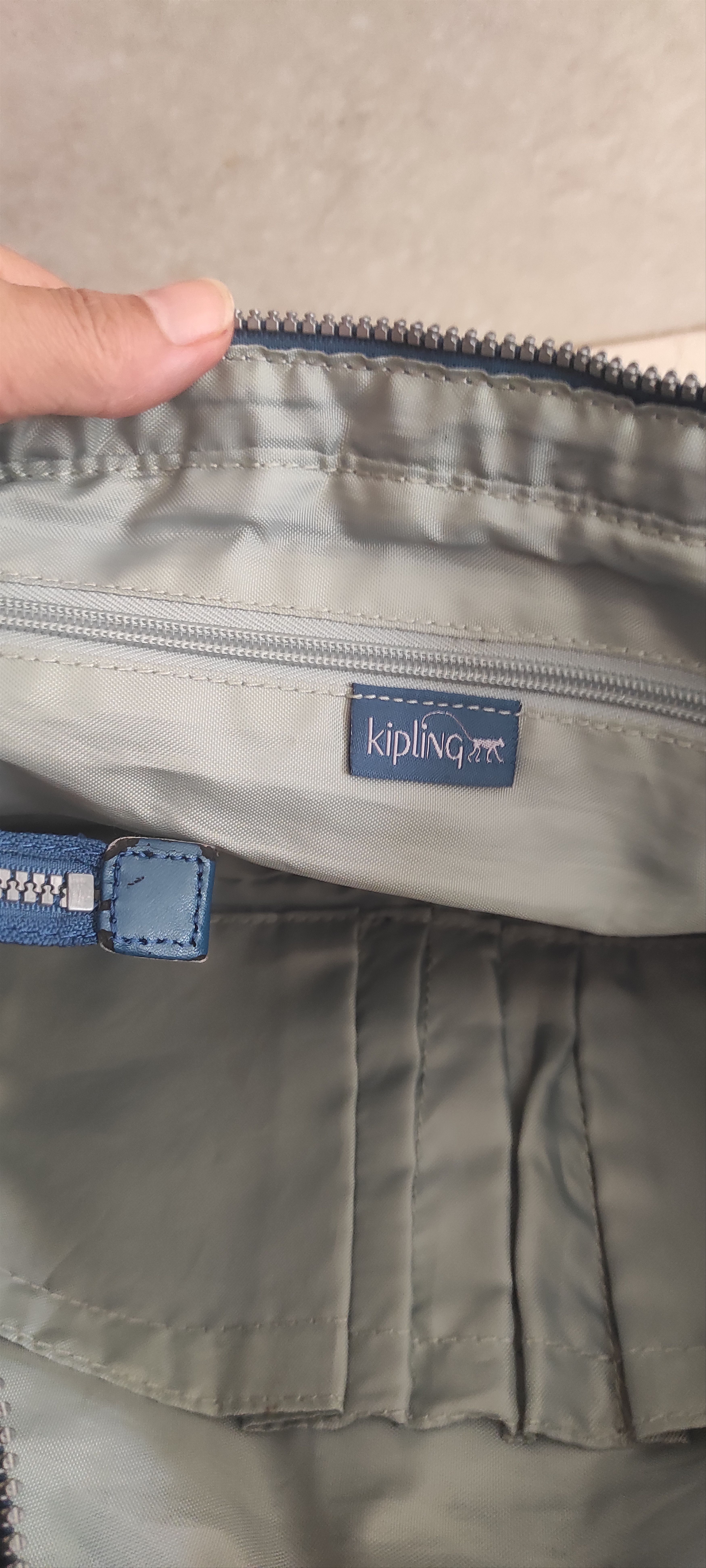 Other Kipling Shoulder Bag Women Havana Blue Multi Pockets Size ONE SIZE - 14 Thumbnail