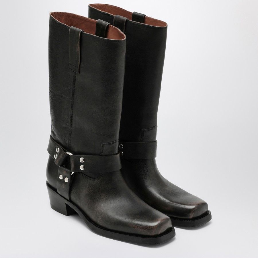 Paris Texas o1d2blof0924 Leather Boots in Black Size US 7 / IT 37 - 2 Thumbnail
