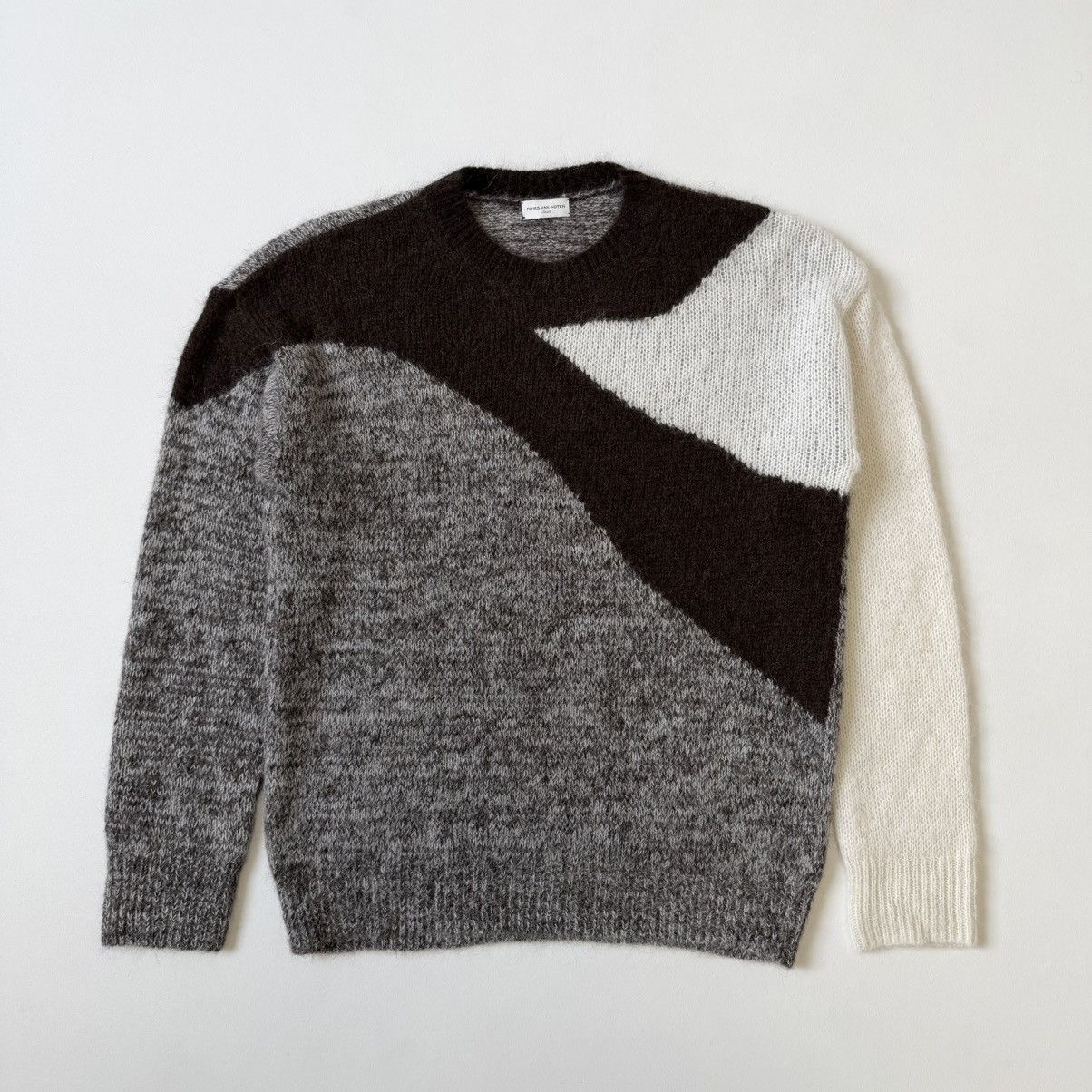 Dries Van Noten Abstract Weave Alpaca Wool Sweater Size US M / EU 48-50 / 2 - 16 Thumbnail