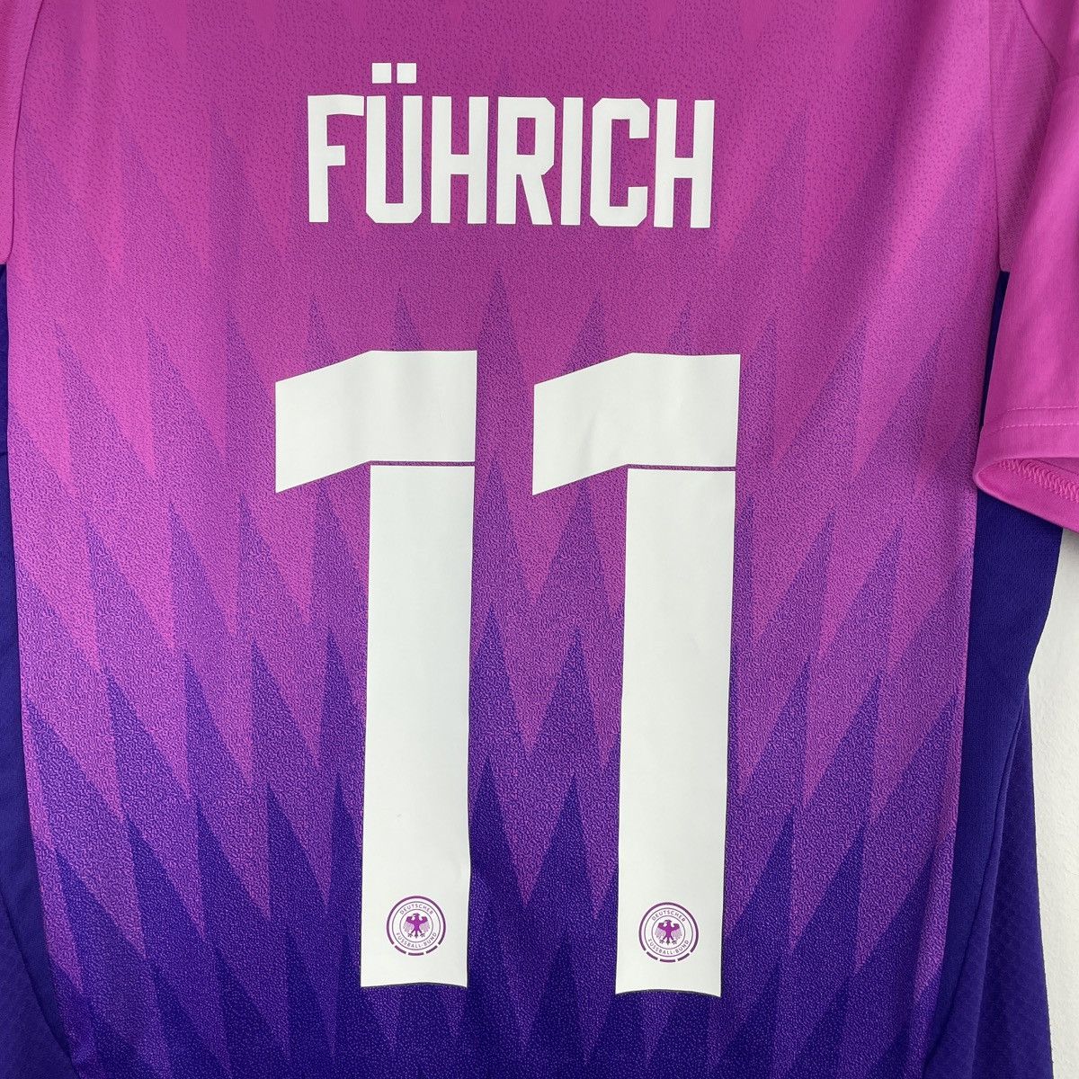 Germany Chris Führich Away Adidas Pink Jersey 2024/2025 sz M