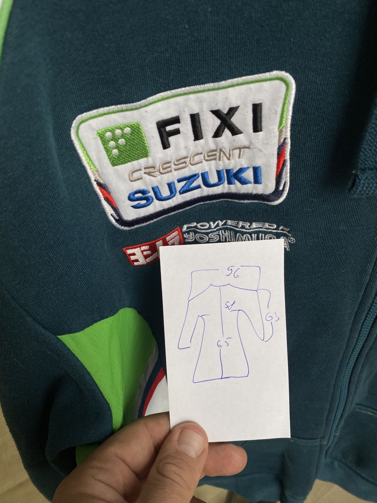 Other Suzuki jacket Crescent Racing Team Fixi Zip Hoodie Motorex Size US L / EU 52-54 / 3 - 9 Thumbnail