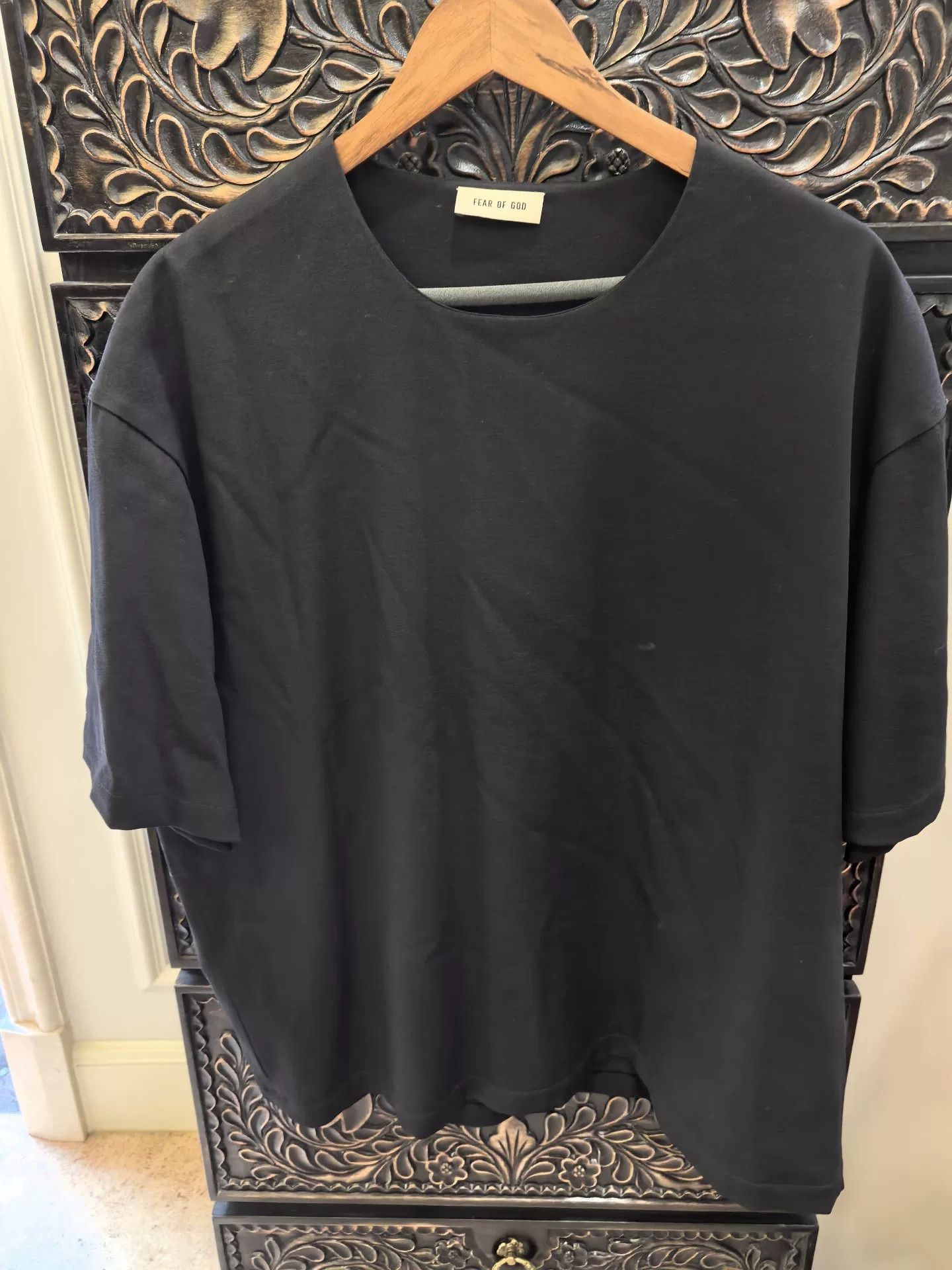 Fear of God Fear of God Black Short-Sleeve T-Shirt Size US XS / EU 42 / 0 - 1 Thumbnail