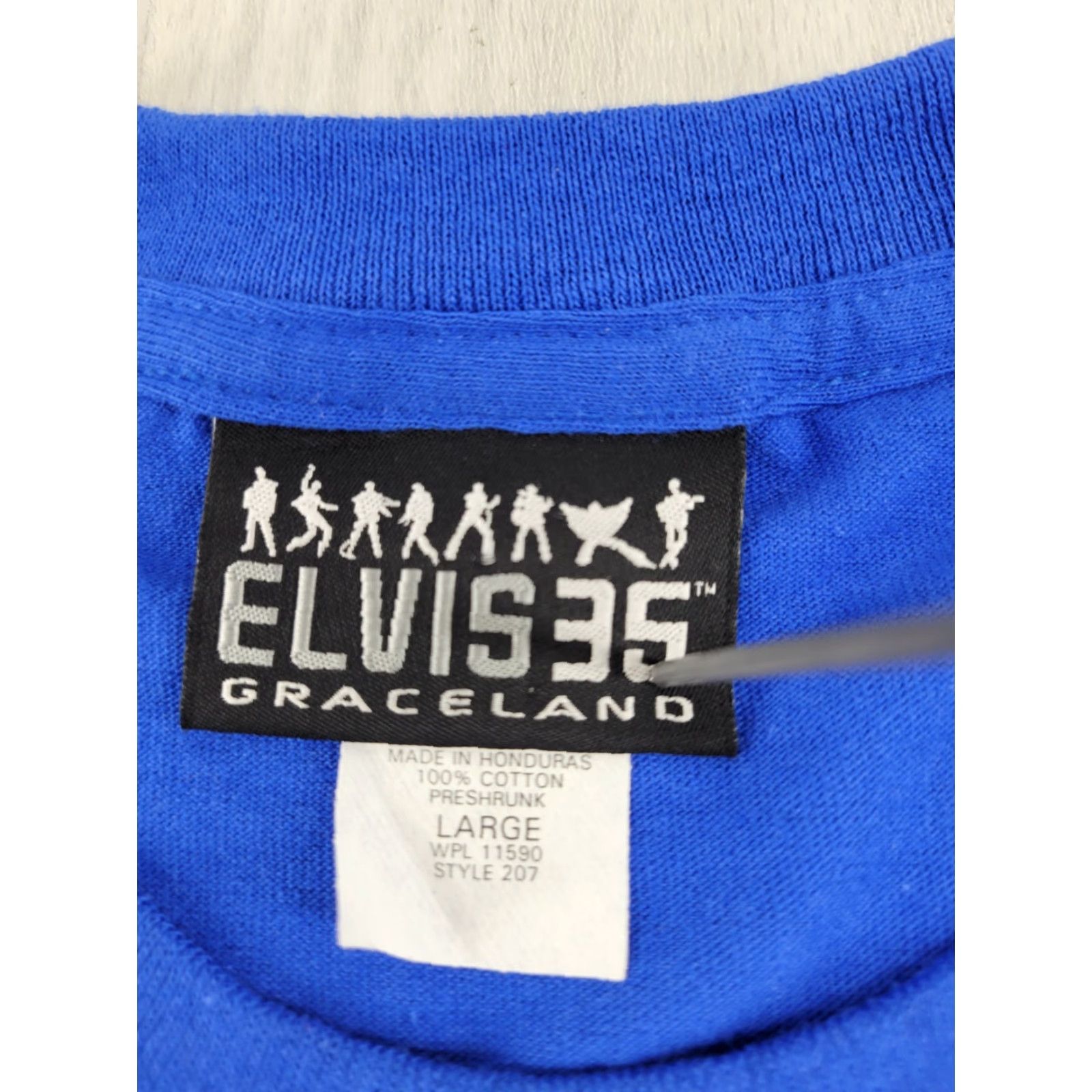 Vintage Elvis 35 2012 T-shirt Graceland Men's Blue Size Large Shirt Regular Short Sleeve Crew Neck Size US L / EU 52-54 / 3 - 8 Thumbnail