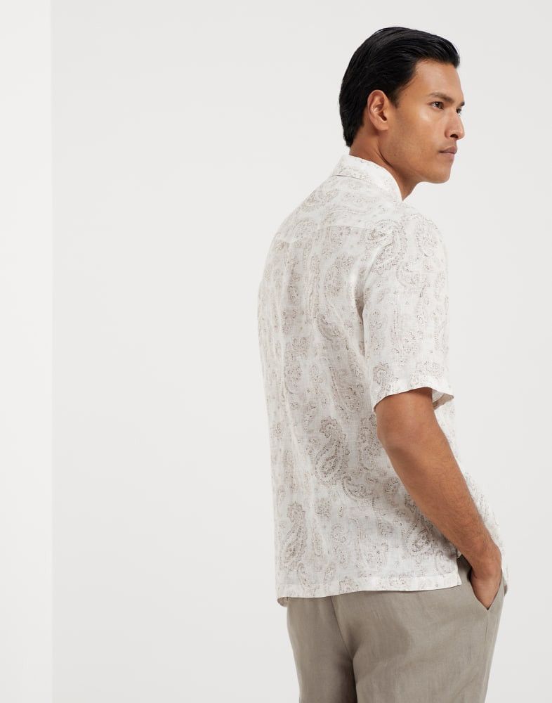 Brunello Cucinelli o1w1db10825 Shirt in White Size US XL / EU 56 / 4 - 3 Thumbnail