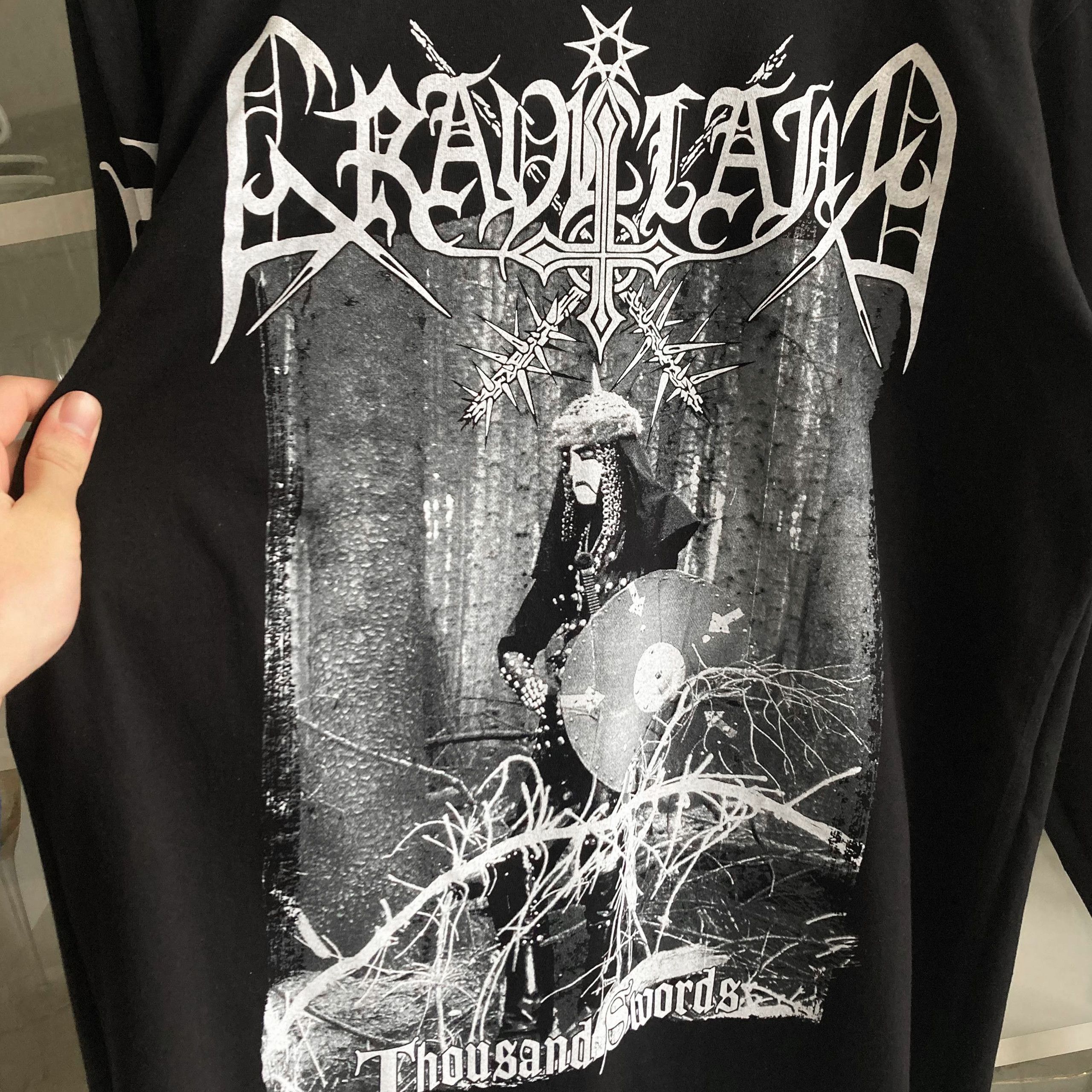 Band Tees Long Sleeve Graveland - Thousand Swords - Black metal Size US XL / EU 56 / 4 - 4 Thumbnail