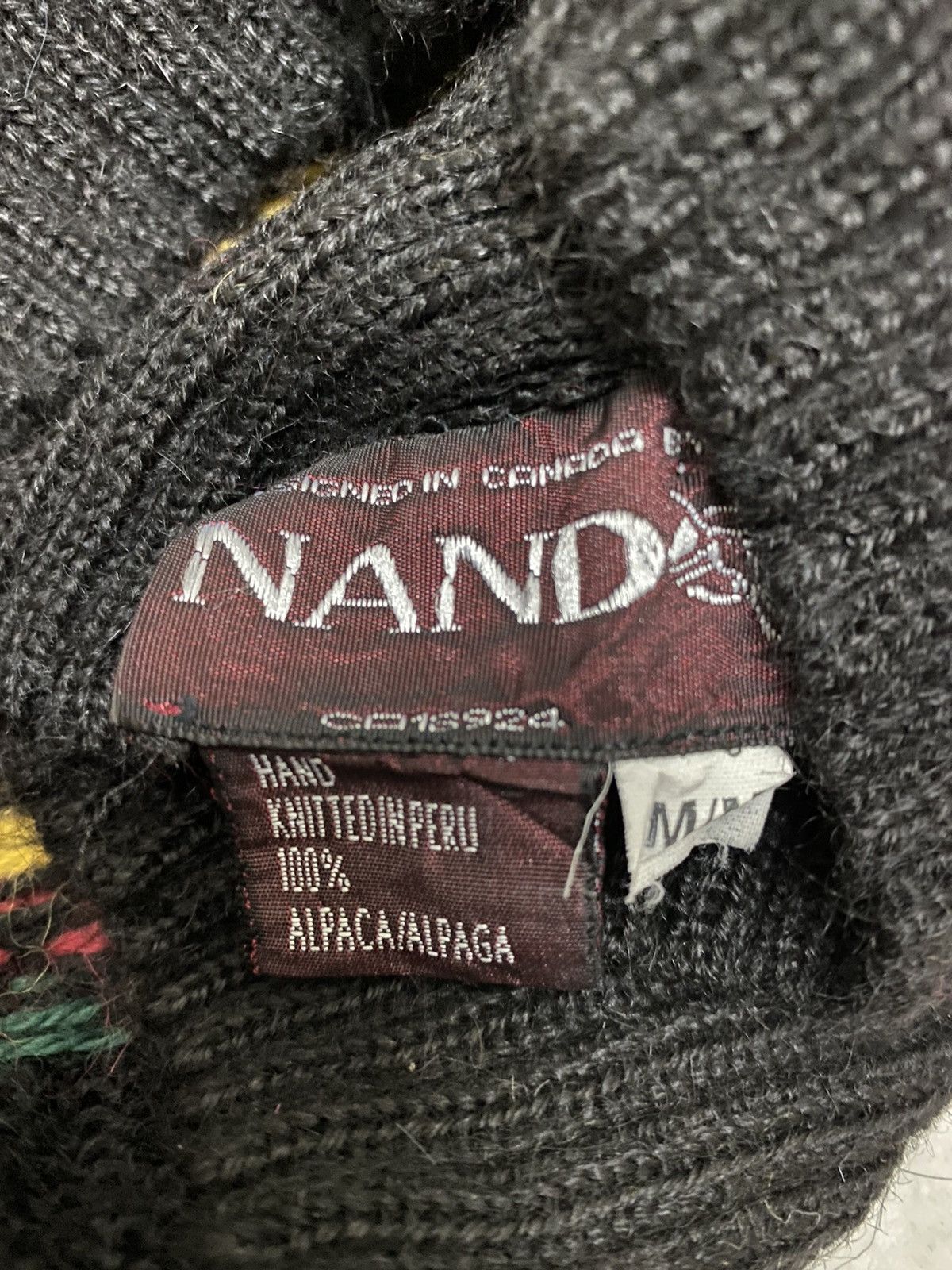 Aran Isles Knitwear Nando Knitted Rastafarian Motive Sweater (C2) Size US M / EU 48-50 / 2 - 4 Thumbnail