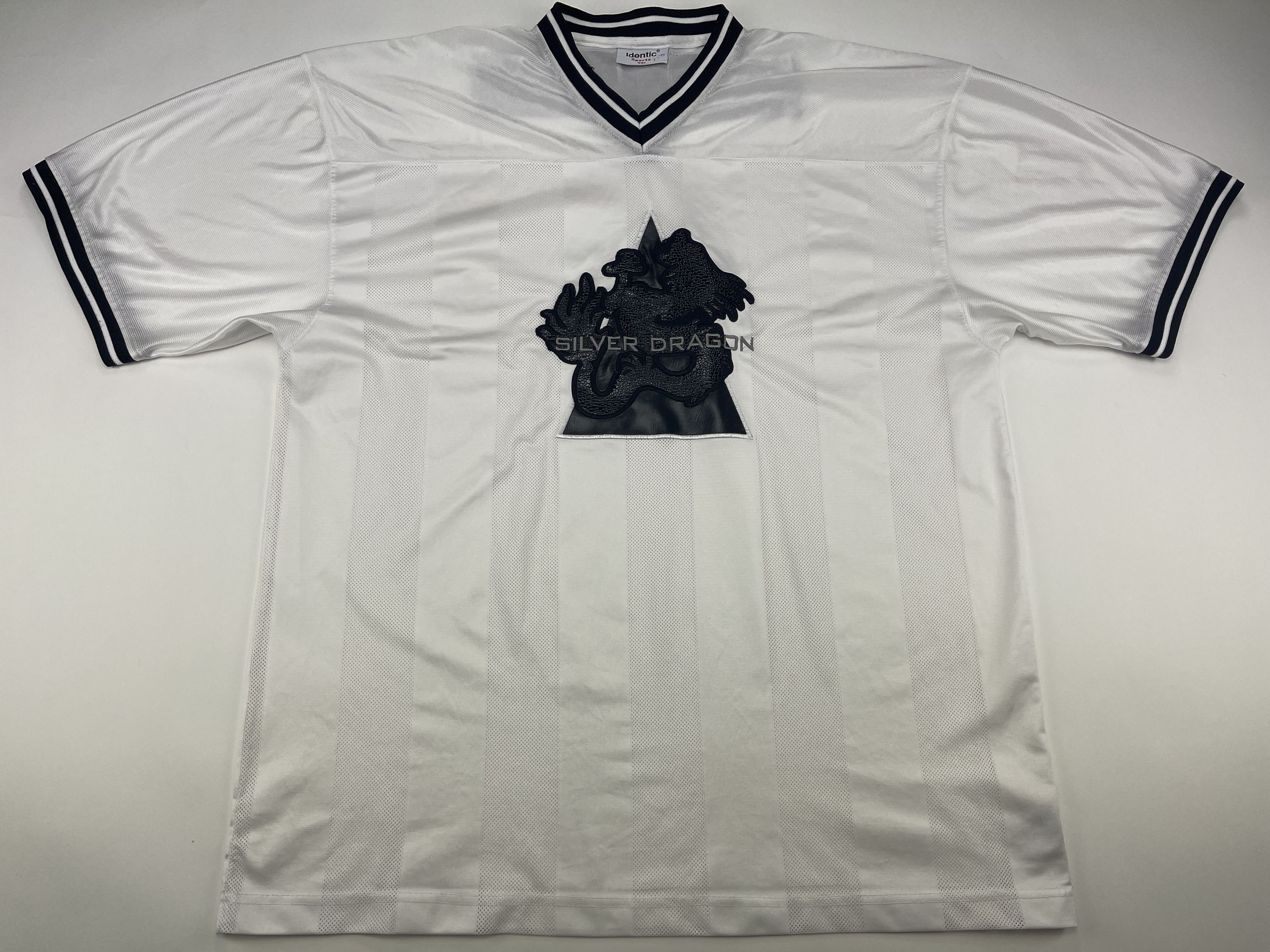 Vintage Silver Dragon jersey, white, vintage hip hop t-shirt 90s XXL Size US XXL / EU 58 / 5 - 1 Thumbnail