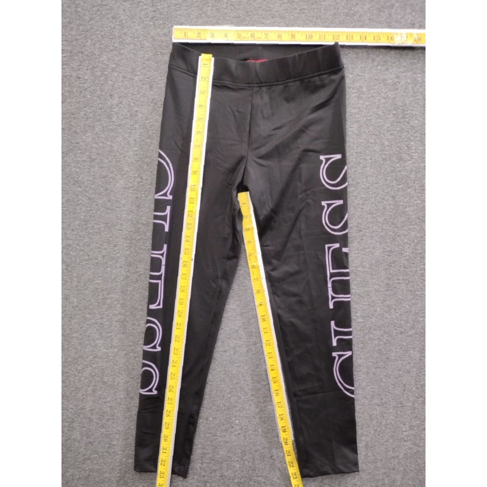 Guess GUESS Black Logo Leggings Activewear Pants Yoga S Women's Regular Size XS? Size 28" / US 6 / IT 42 - 4 Thumbnail