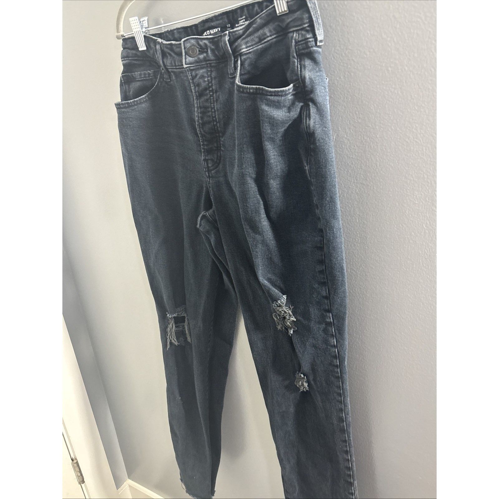 Old Navy Old Navy Black Jean 10 Tall Size 32" / US 10 / IT 46 - 2 Thumbnail
