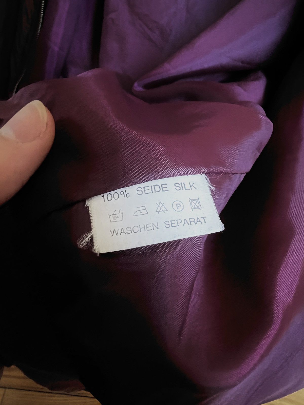 Vintage Vintage 70s-80s 100% SILK West Germany Bomber sz L Size US L / EU 52-54 / 3 - 4 Thumbnail