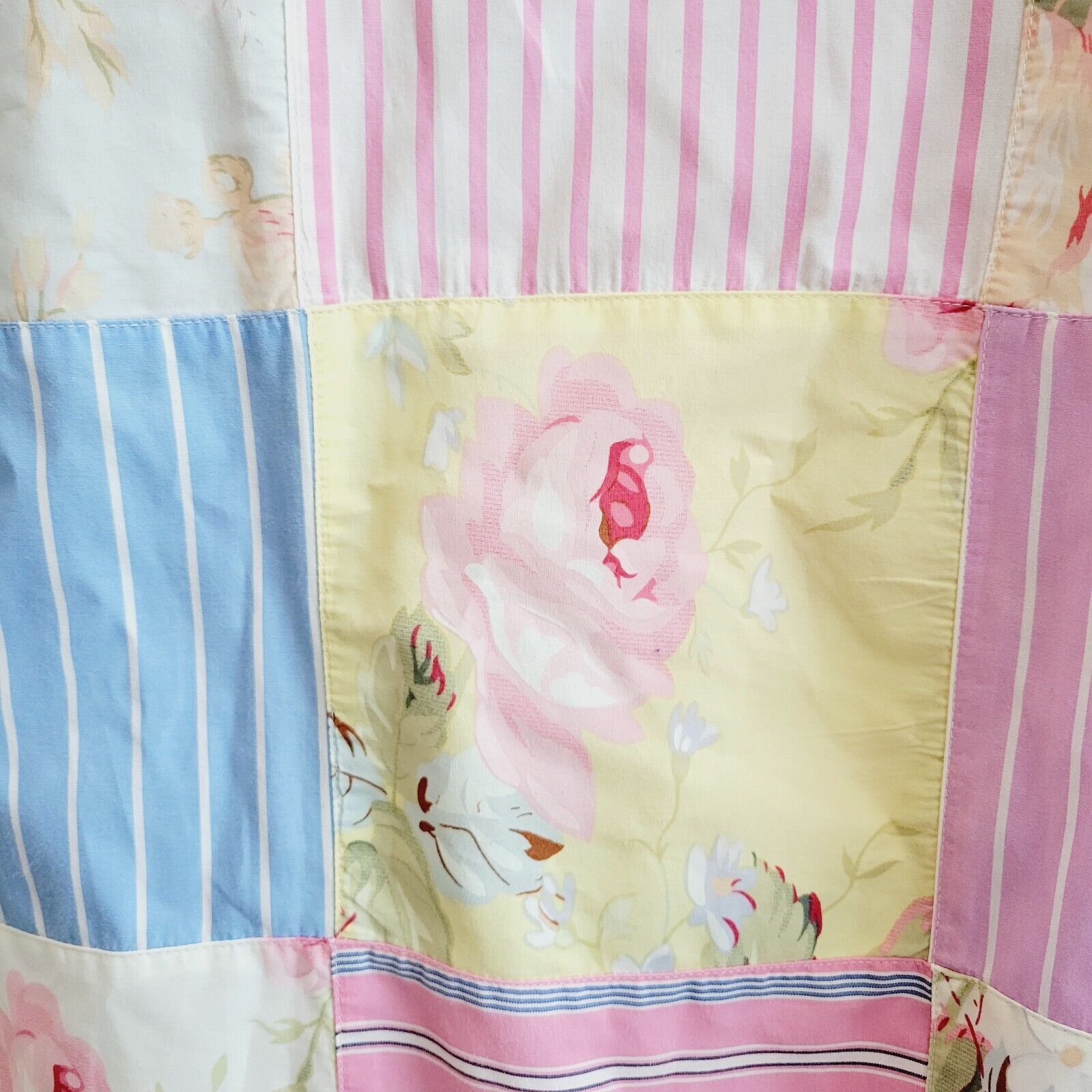 Lauren Ralph Lauren Ralph Lauren Floral Stripe Patchwork Short Sleeve Shirt Sz S Size S / US 4 / IT 40 - 5 Thumbnail