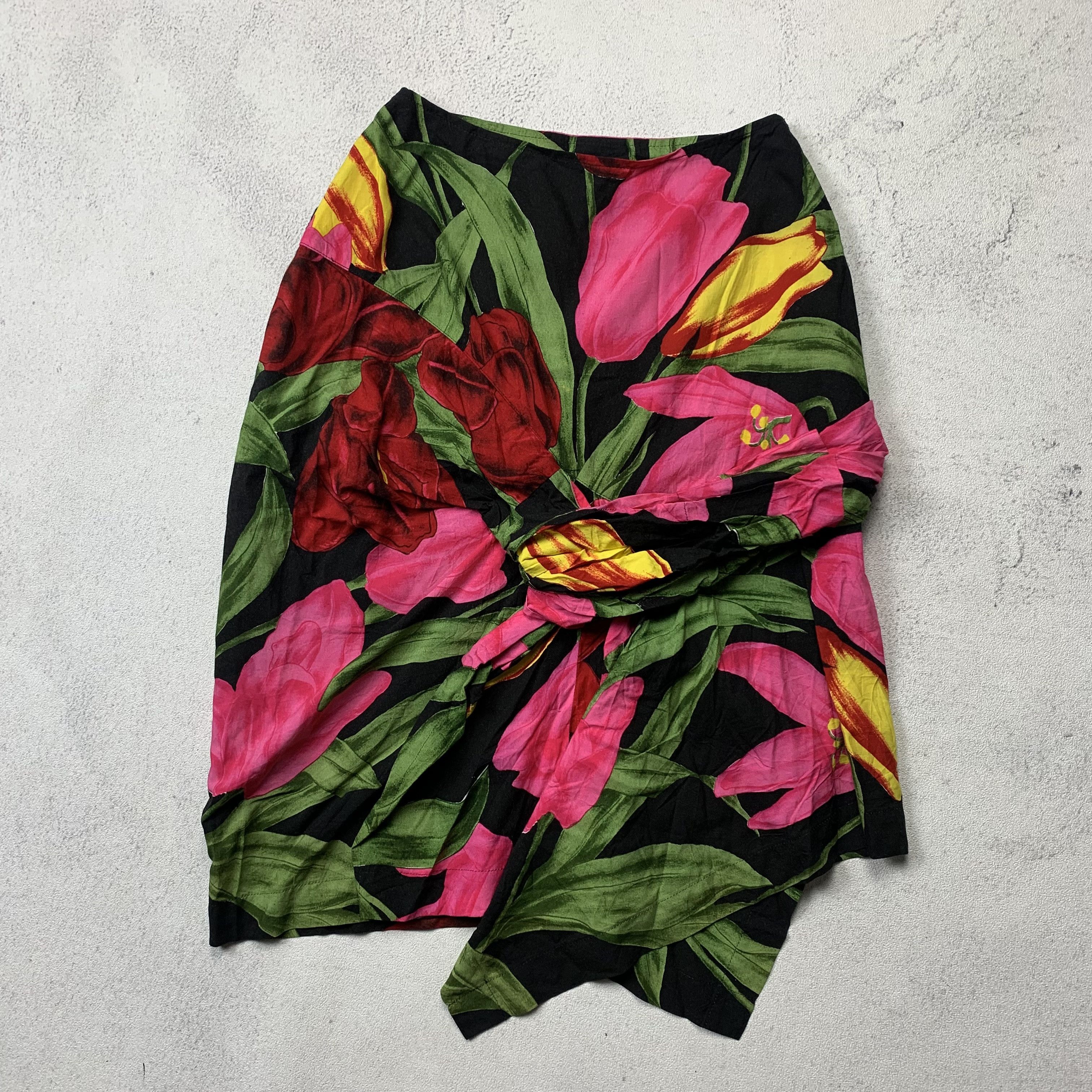 80s tricot CDG skirt style wool shorts