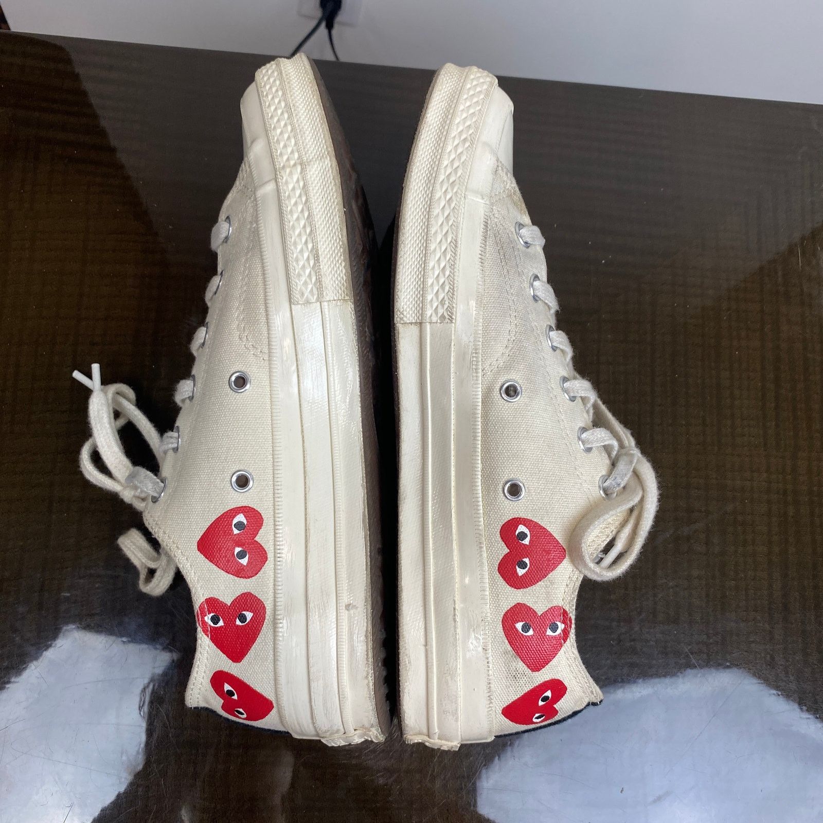 Comme des Garcons PLAY × Converse Converse Comme des Garcons Play Multi Heart Sneakers Men's 8 Size US 8 / EU 41 - 5 Thumbnail