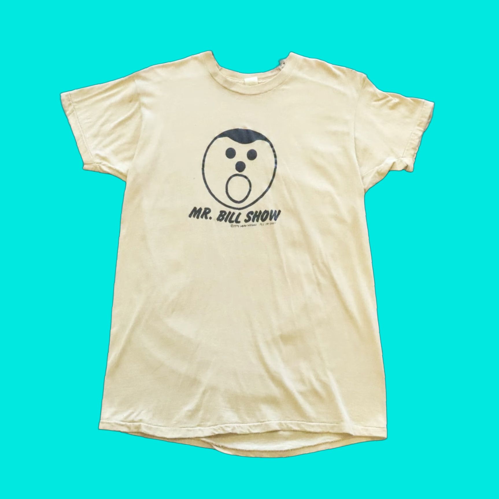 Vintage VINTAGE Mr. Bill Show Walter Williams Tee Shirt XL Brown Mens T-Shirt 1980s Size US XL / EU 56 / 4 - 1 Thumbnail