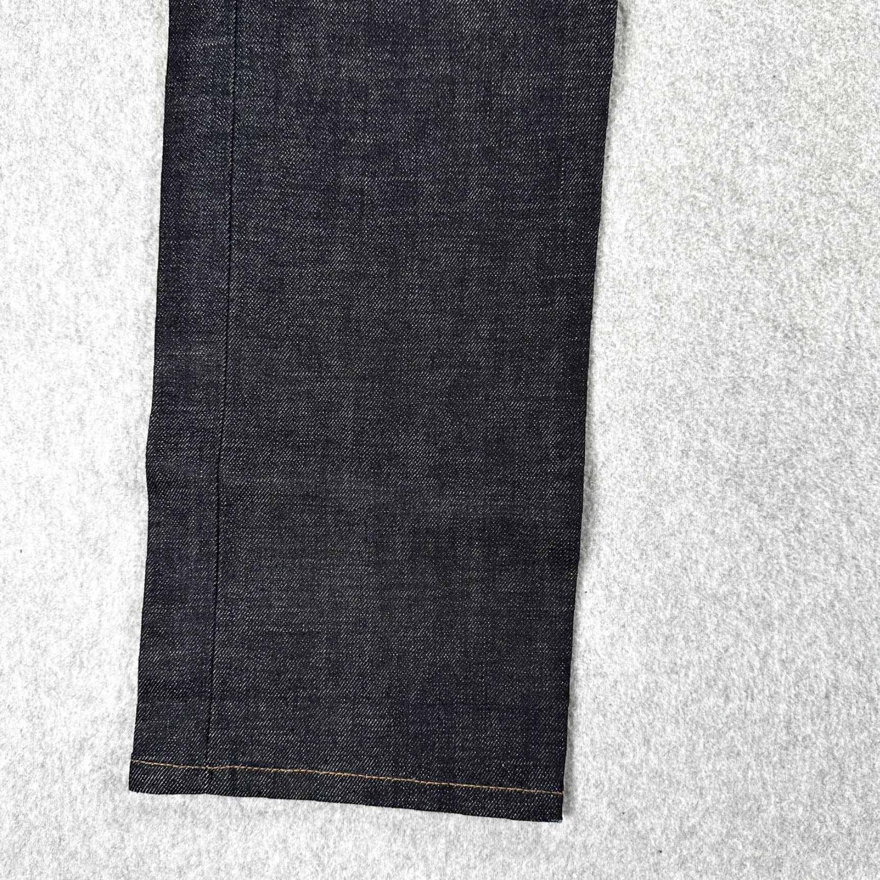 Denime Indigogene Denim Jeans Mens 32x34 Dark Indigo Straight Leg Zip 5-Pocket Denim Clothing USA Sample Size US 32 / EU 48 - 4 Thumbnail