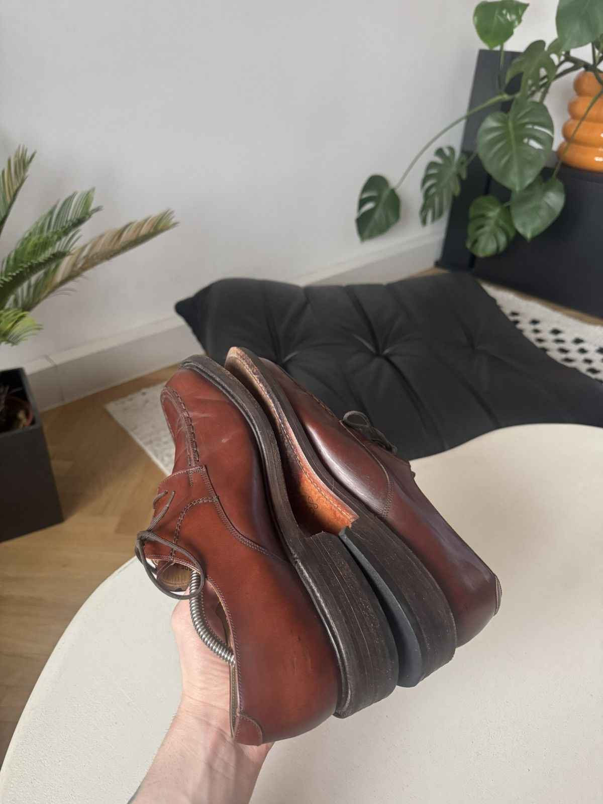 Leather BARKER Leather Derby Made in England Casual Brown Shoes Size US 9 / EU 42 - 7 Thumbnail