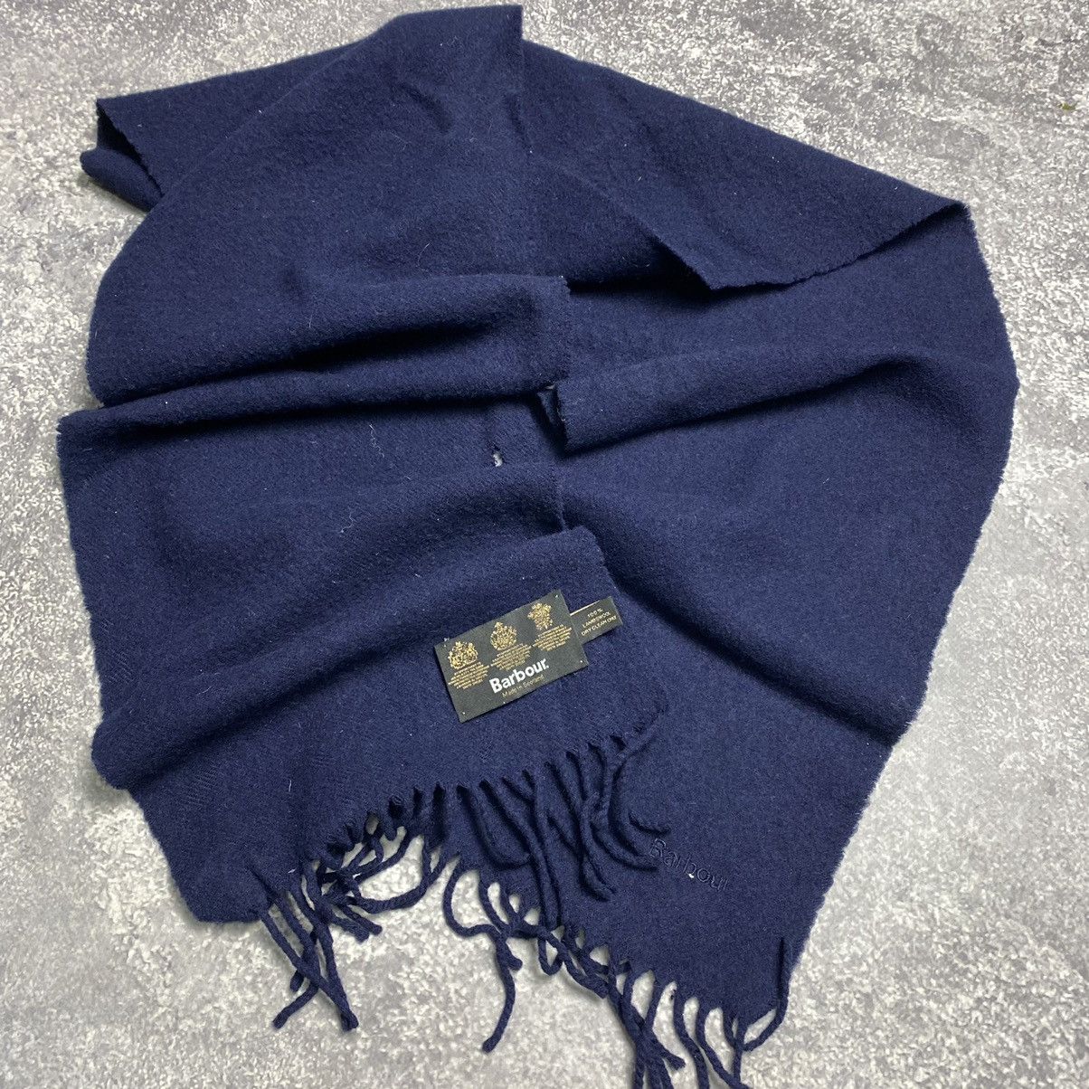 Barbour × Vintage Vintage Barbour Small logo Lambswool y2k opium scarf Size ONE SIZE - 2 Thumbnail