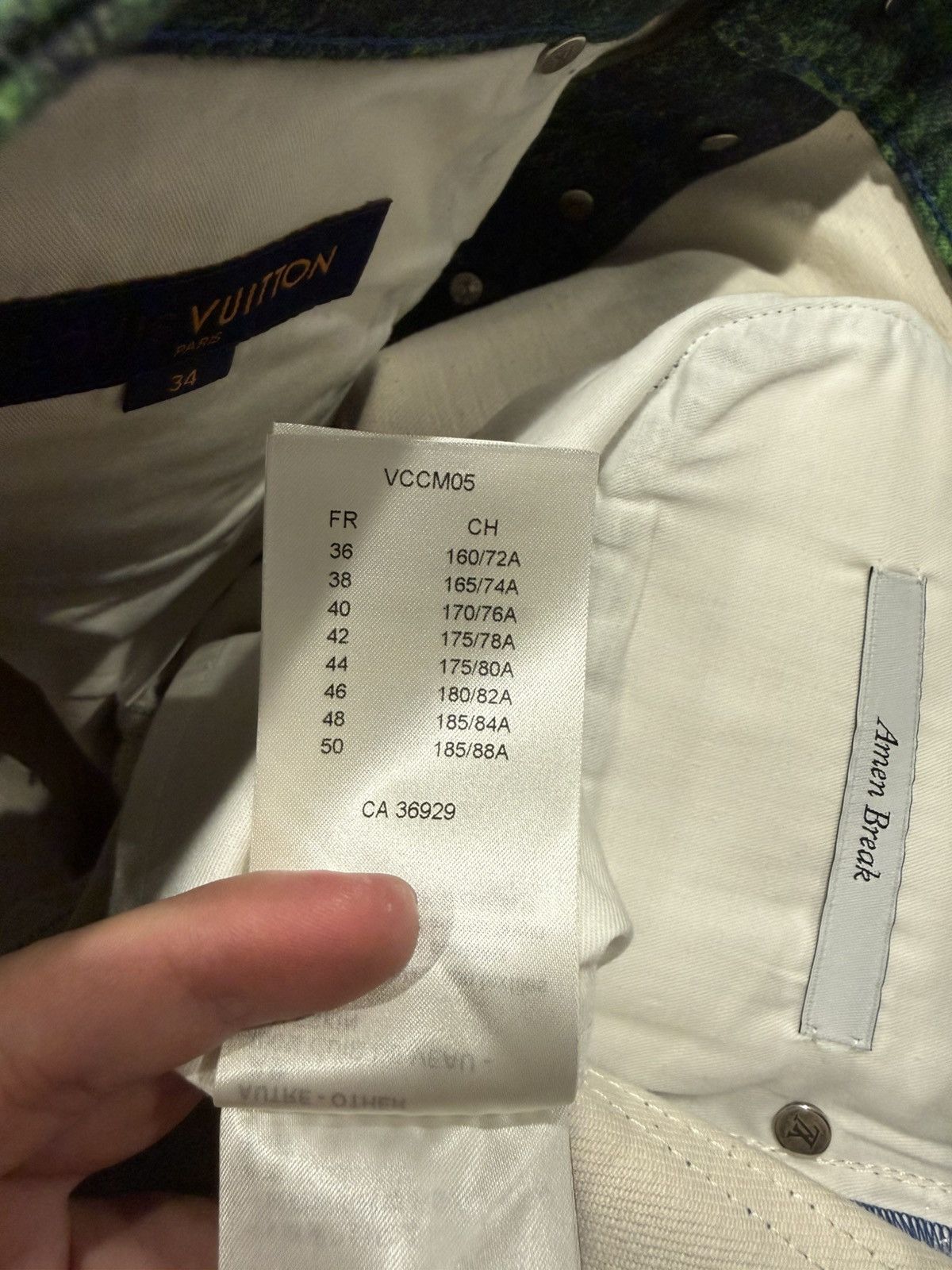 Louis Vuitton Louis Vuitton Amen Break Waterfall Denim Pants Size US 34 / EU 50 - 12 Thumbnail