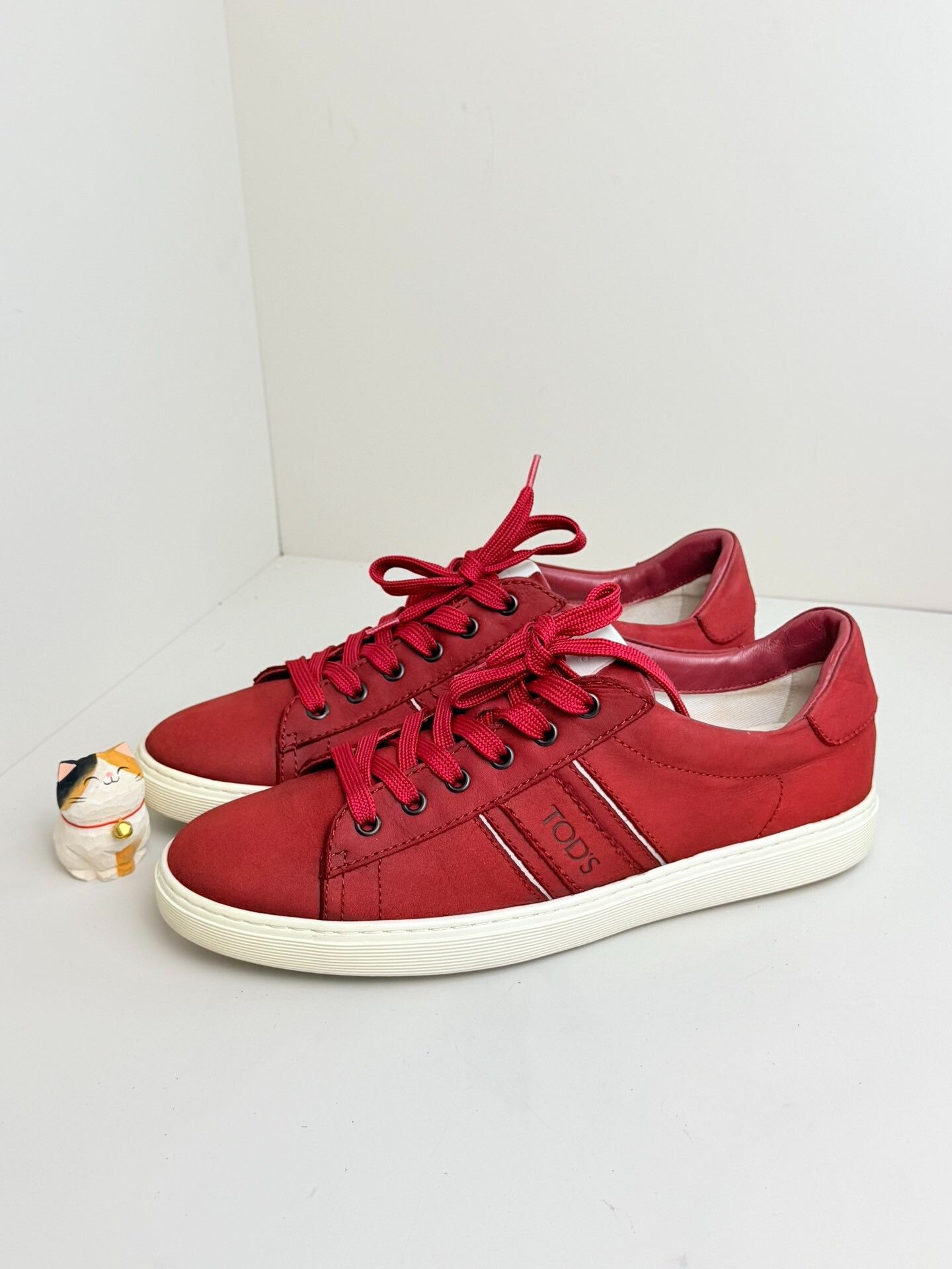 Tod's Tod's Casual Red Lowtop Sneakers 7 Men Size US 7 / EU 40 - 1 Thumbnail