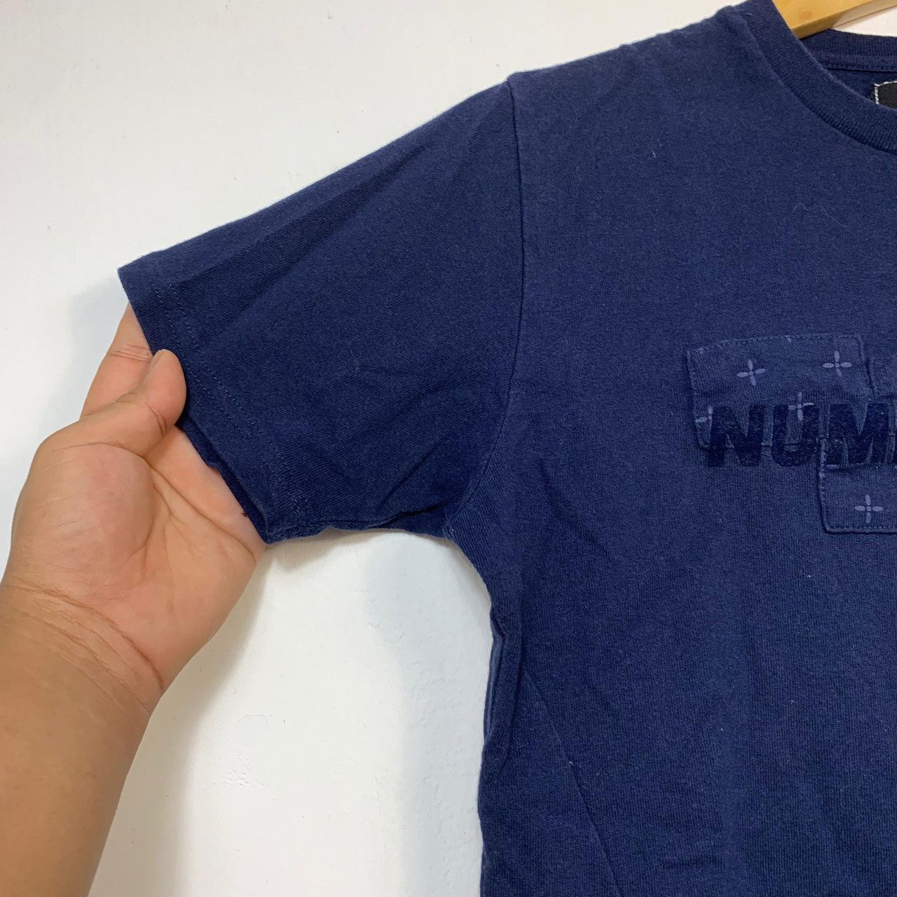 Number (N)ine Vintage NUMBER (N)INE Patch Denim Logo Rare T-Shirt Size US S / EU 44-46 / 1 - 6 Thumbnail