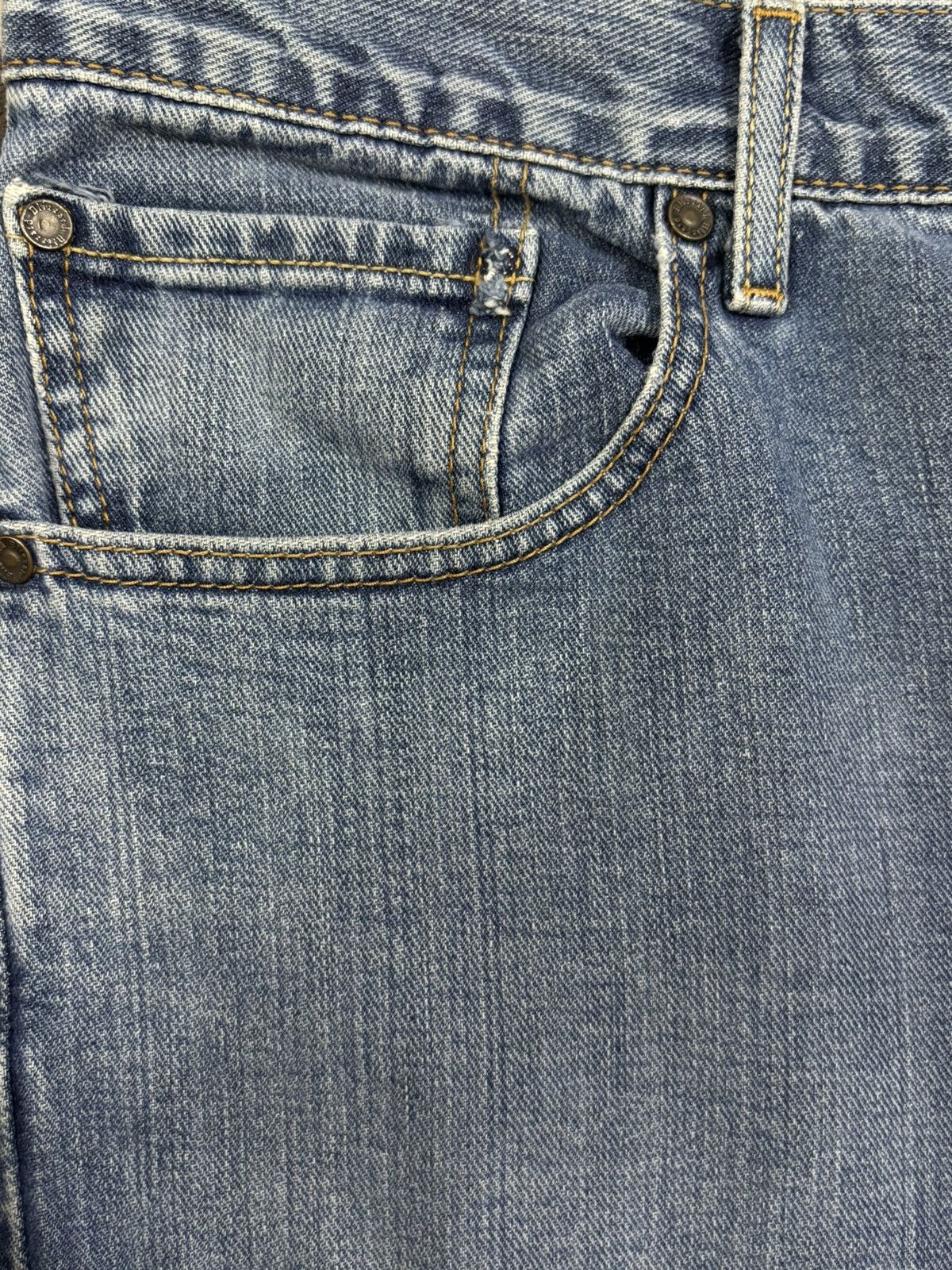 Japanese Brand Vintage Japanese Brand Blue Wash Baggy Distressed Jeans Size US 33 - 4 Thumbnail
