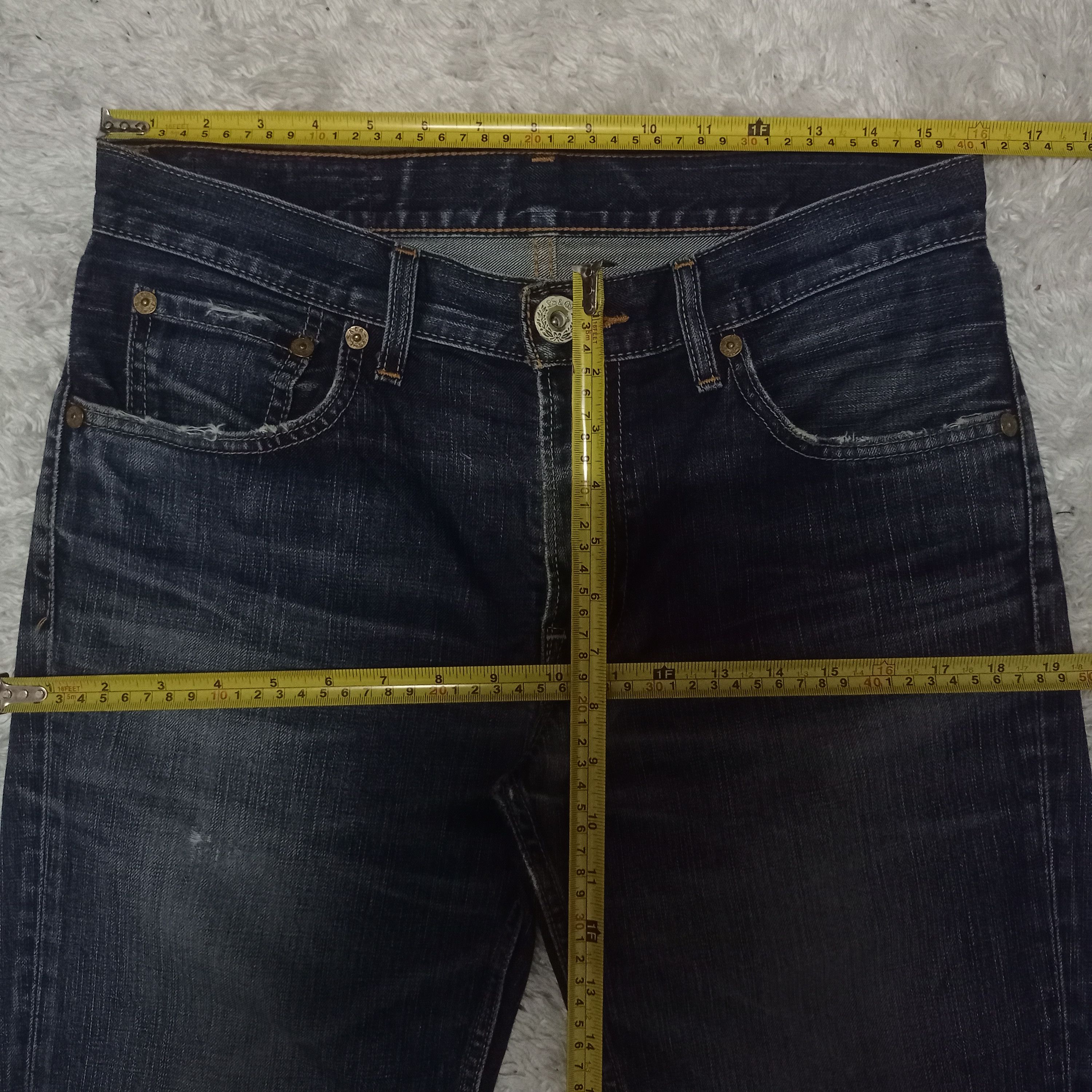 Levi's Vintage 90s Levis 502 Mud Wash Distressed Loose Jeans 32x30 Size US 32 / EU 48 - 9 Thumbnail