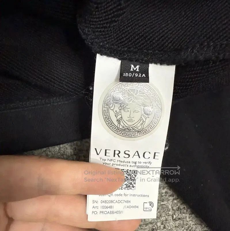 Versace Versace Black Cotton Men's Hoodie with Biggie Eyes . Size US M / EU 48-50 / 2 - 4 Thumbnail