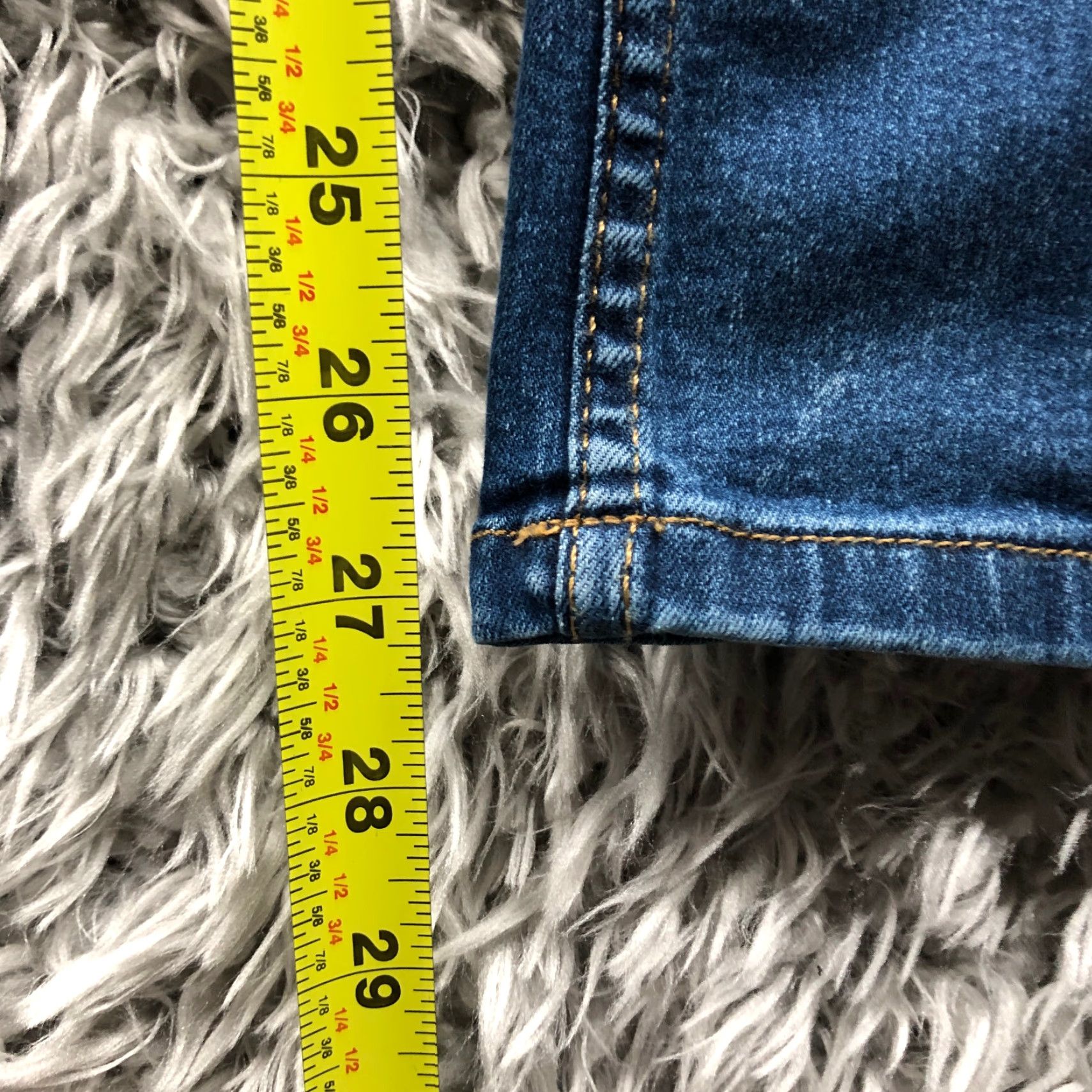 Vintage M&S The Lily Slim Jeans Womens Size 12 Mid Rise Dark Wash Blue Denim Size 34" / US 12 / IT 48 - 3 Thumbnail