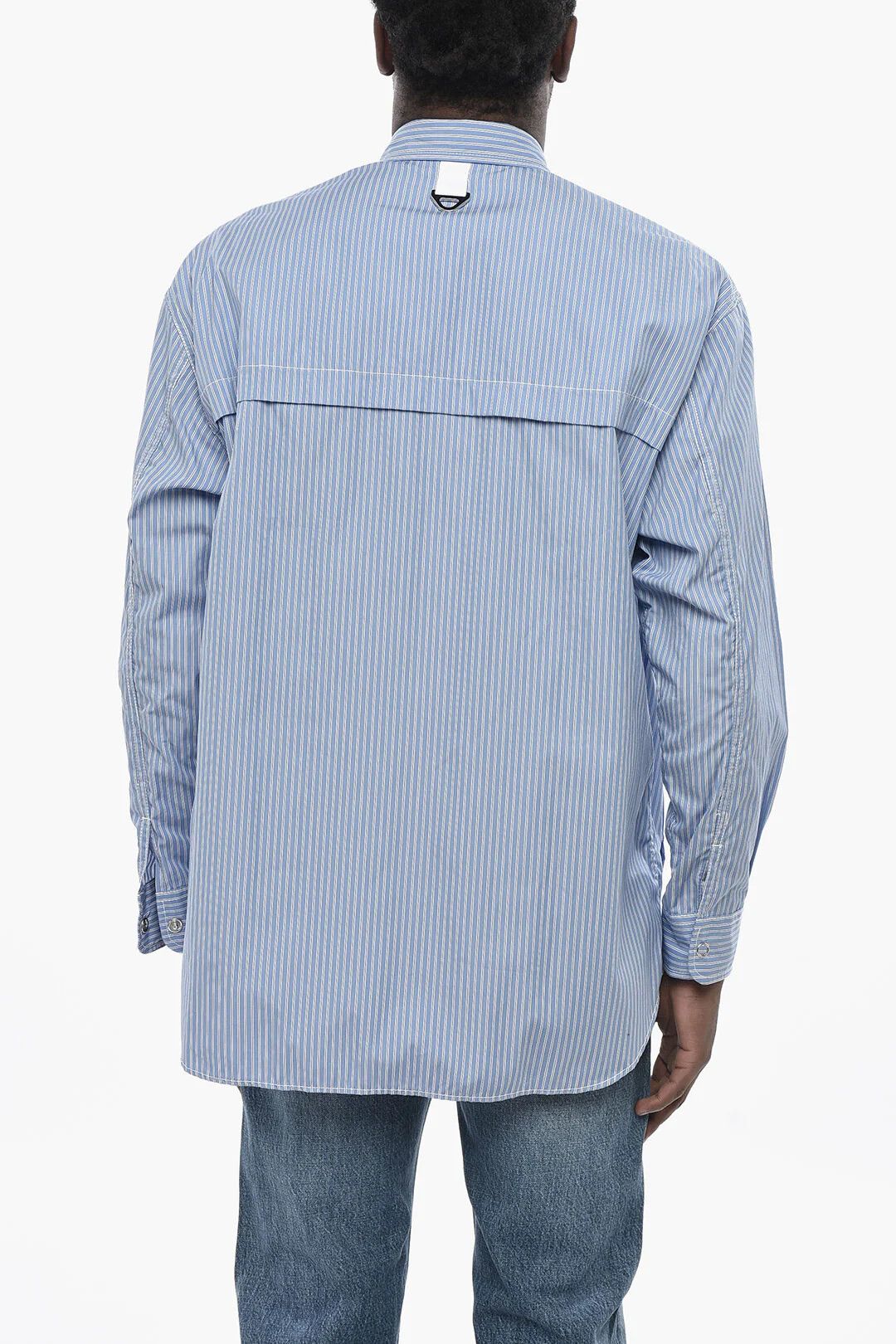 Comme des Garcons og1mm0426 Casual Striped Shirt in Blue Size US M / EU 48-50 / 2 - 2 Thumbnail