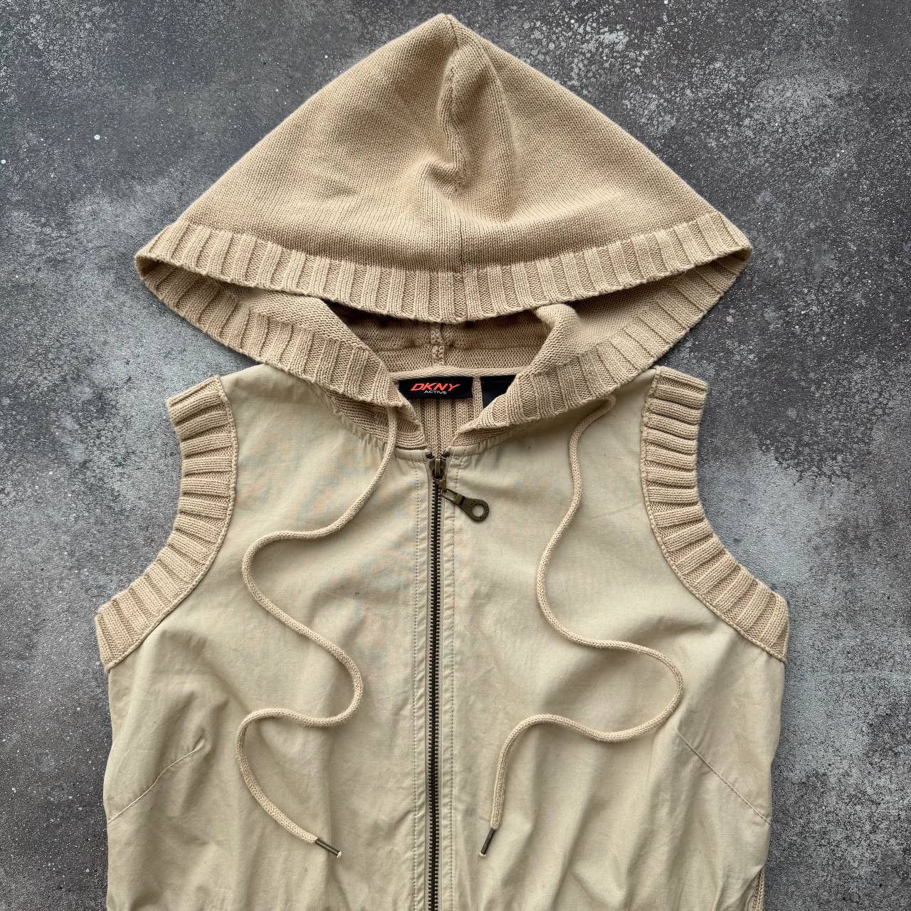 DKNY DKNY Vintage Avant Garde Hooded Vest Jacket Size S / US 4 / IT 40 - 2 Thumbnail