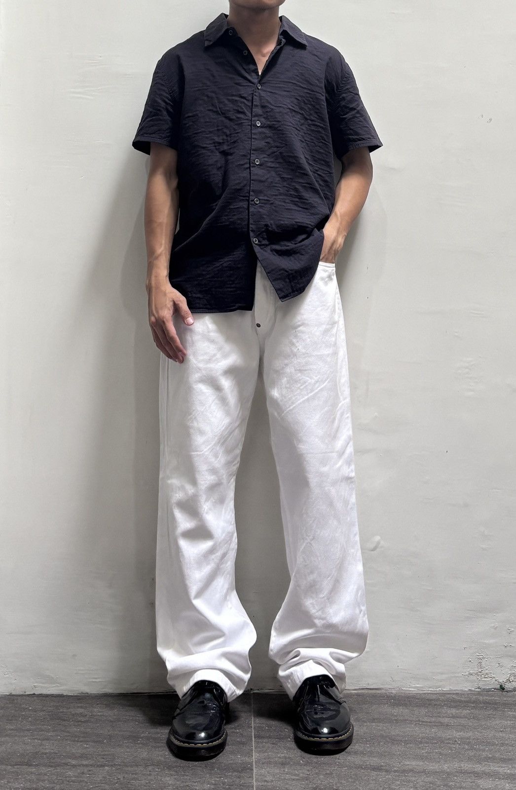 Prada FREE TAX! Soft Pleated SS Shirt Size US M / EU 48-50 / 2 - 1 Thumbnail