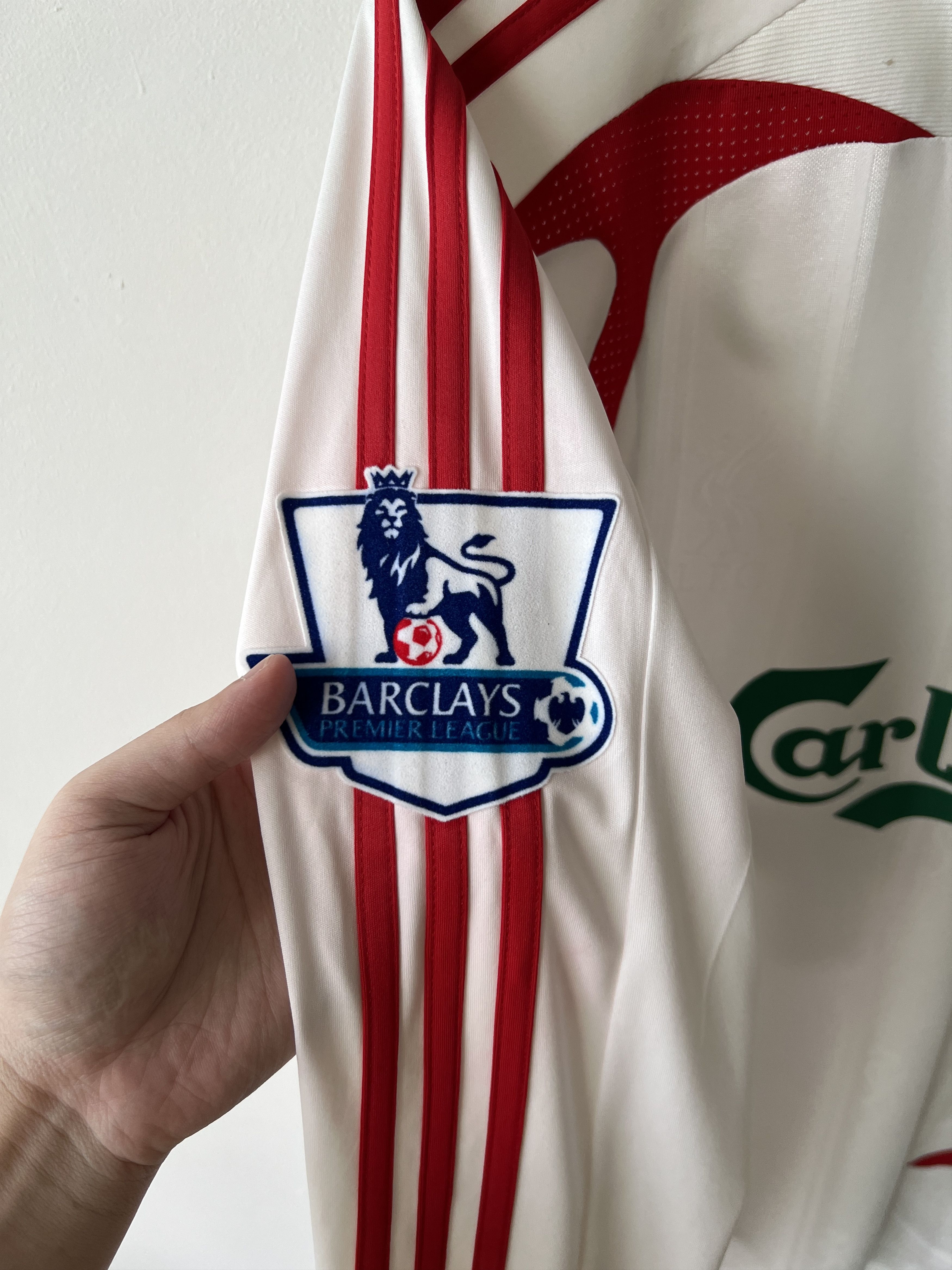 Adidas (M fits L) Liverpool 2007-08 Away Long Sleeve Kit Alonso #14 Size US L / EU 52-54 / 3 - 6 Thumbnail