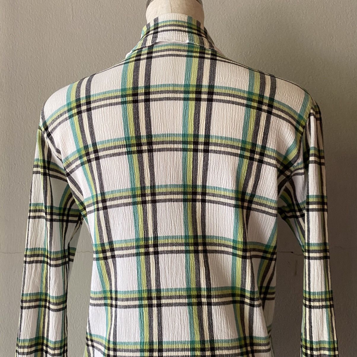 Tsumori Chisato Tsumori Chisato Plaid Long Sleeve Button-Up Shirt Size XS / US 0-2 / IT 36-38 - 5 Thumbnail