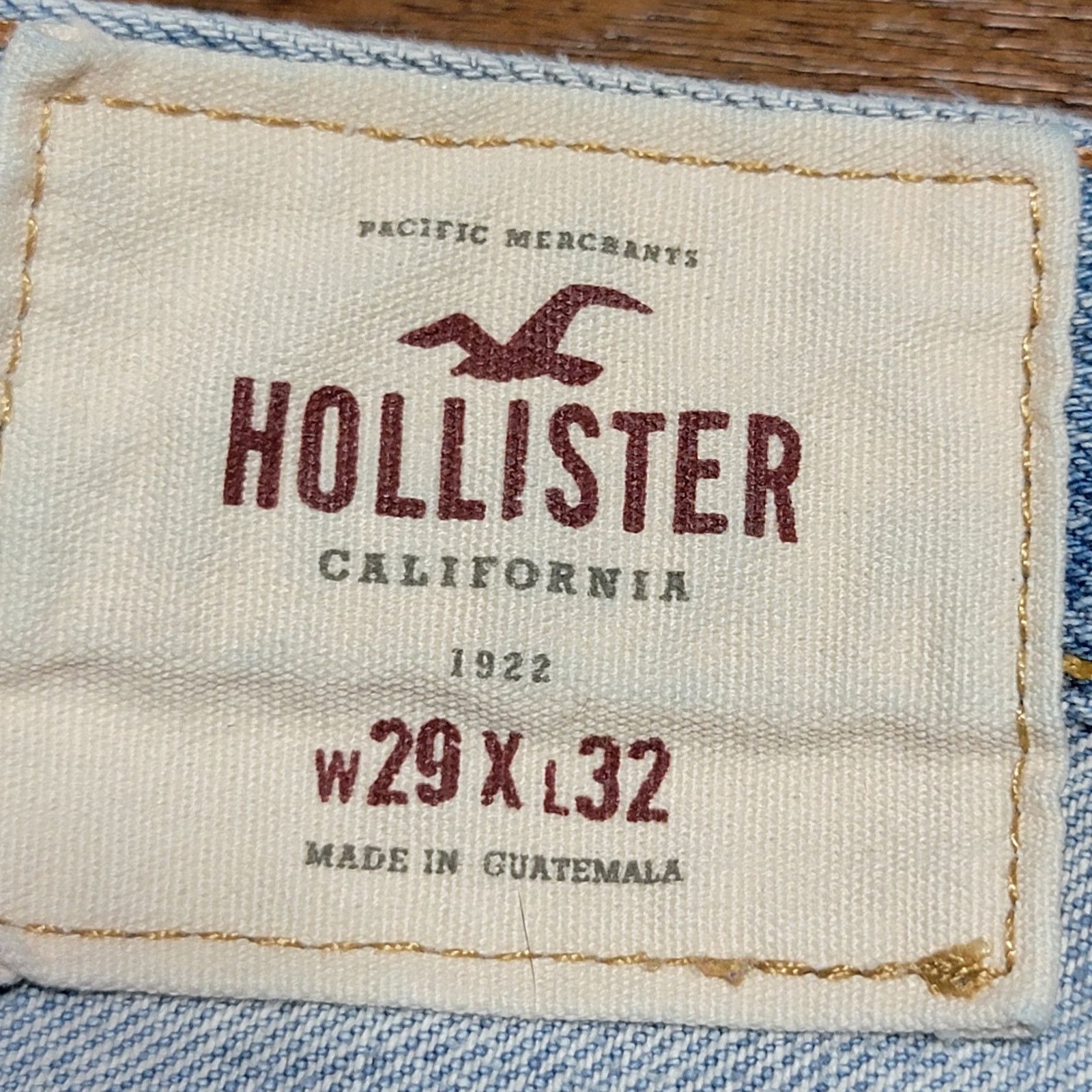 Hollister Hollister Straight Denim Jeans w/ Button Fly -Size W29 X L32 Size 30" / US 8 / IT 44 - 6 Thumbnail