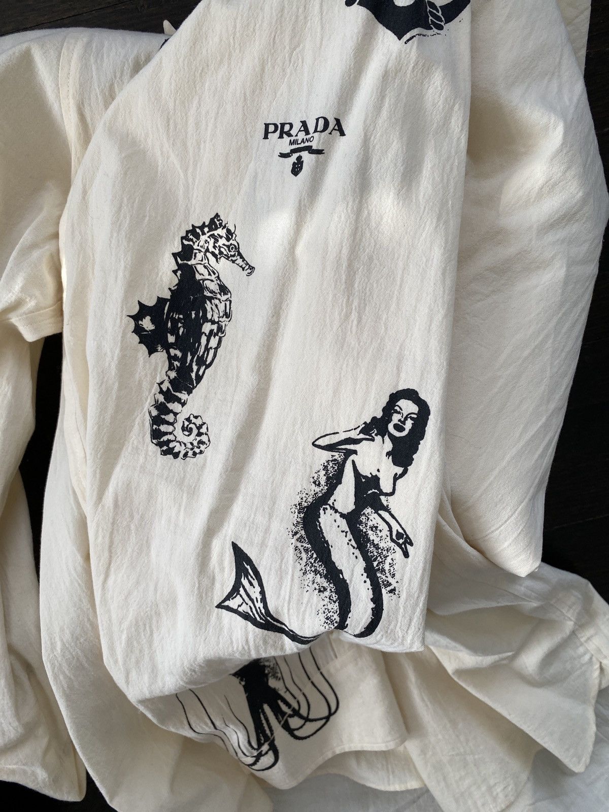 Prada Prada Sea Monsters Button Up Shirt Size US M / EU 48-50 / 2 - 2 Thumbnail