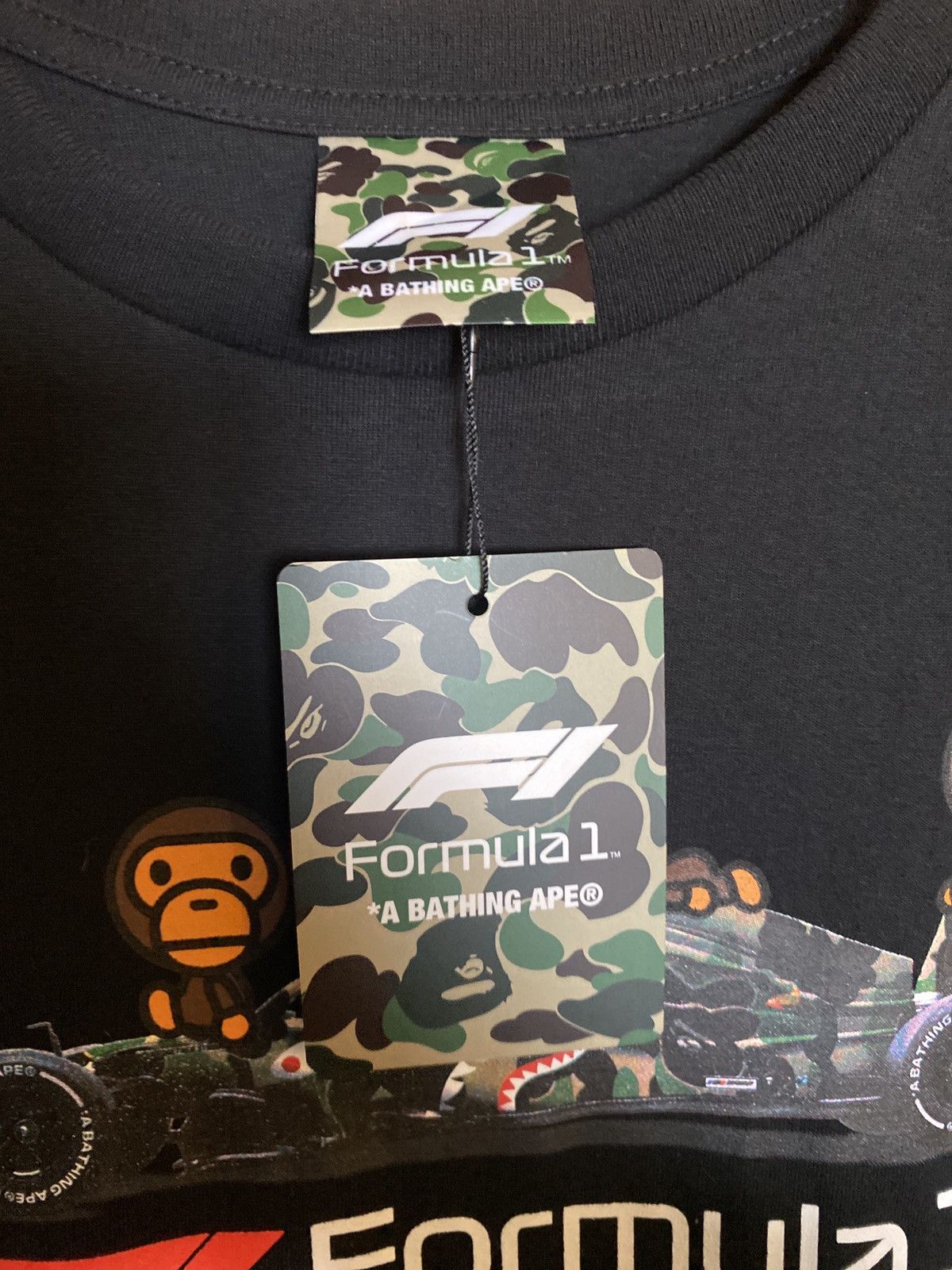 Bape BAPE x FORMULA 1 FW19 Tee! NEW W TAGS! Size US XL / EU 56 / 4 - 1 Thumbnail
